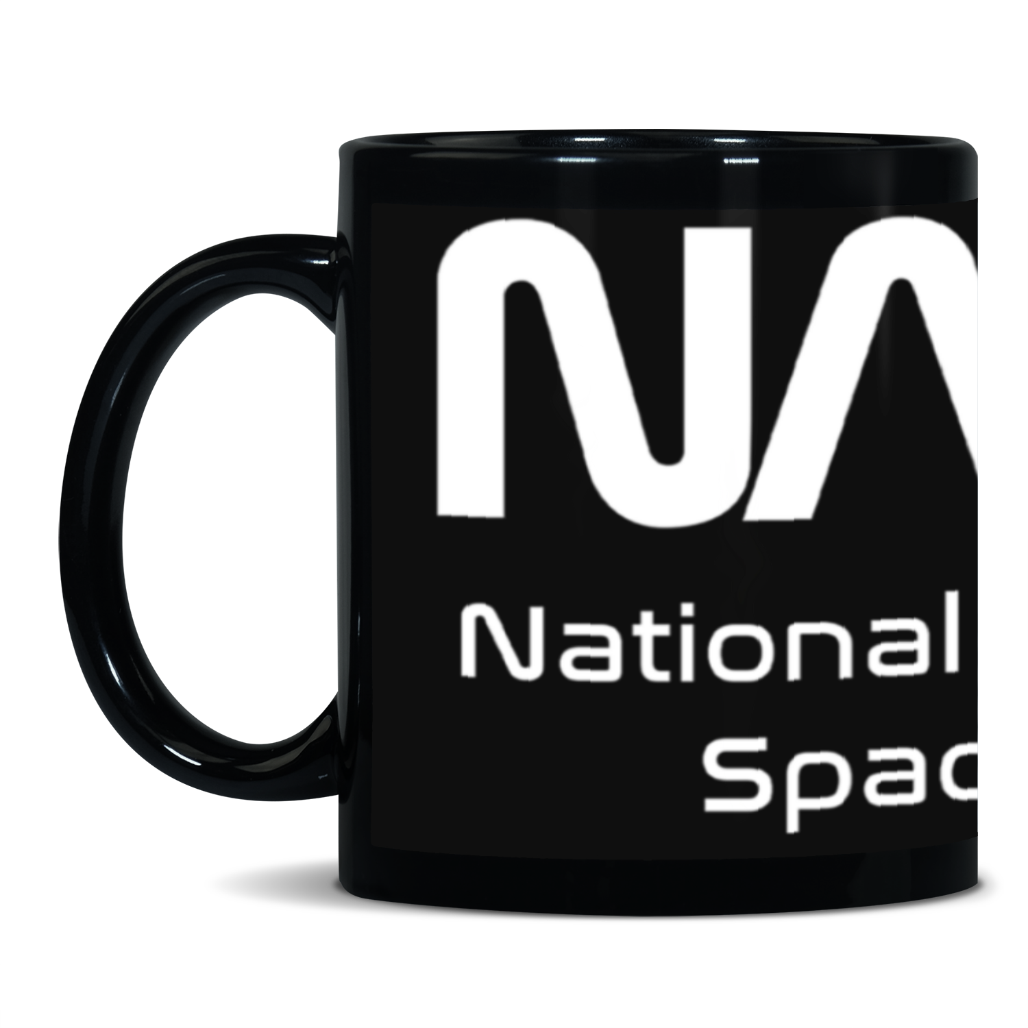 NASA Space Logo Black Patch 11oz Mug