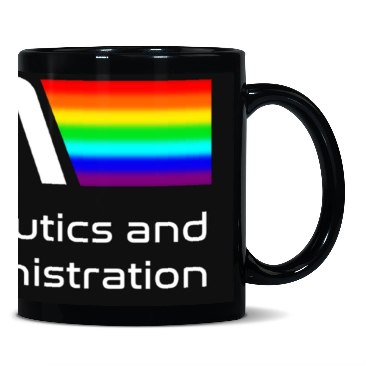 NASA Space Logo Black Patch 11oz Mug