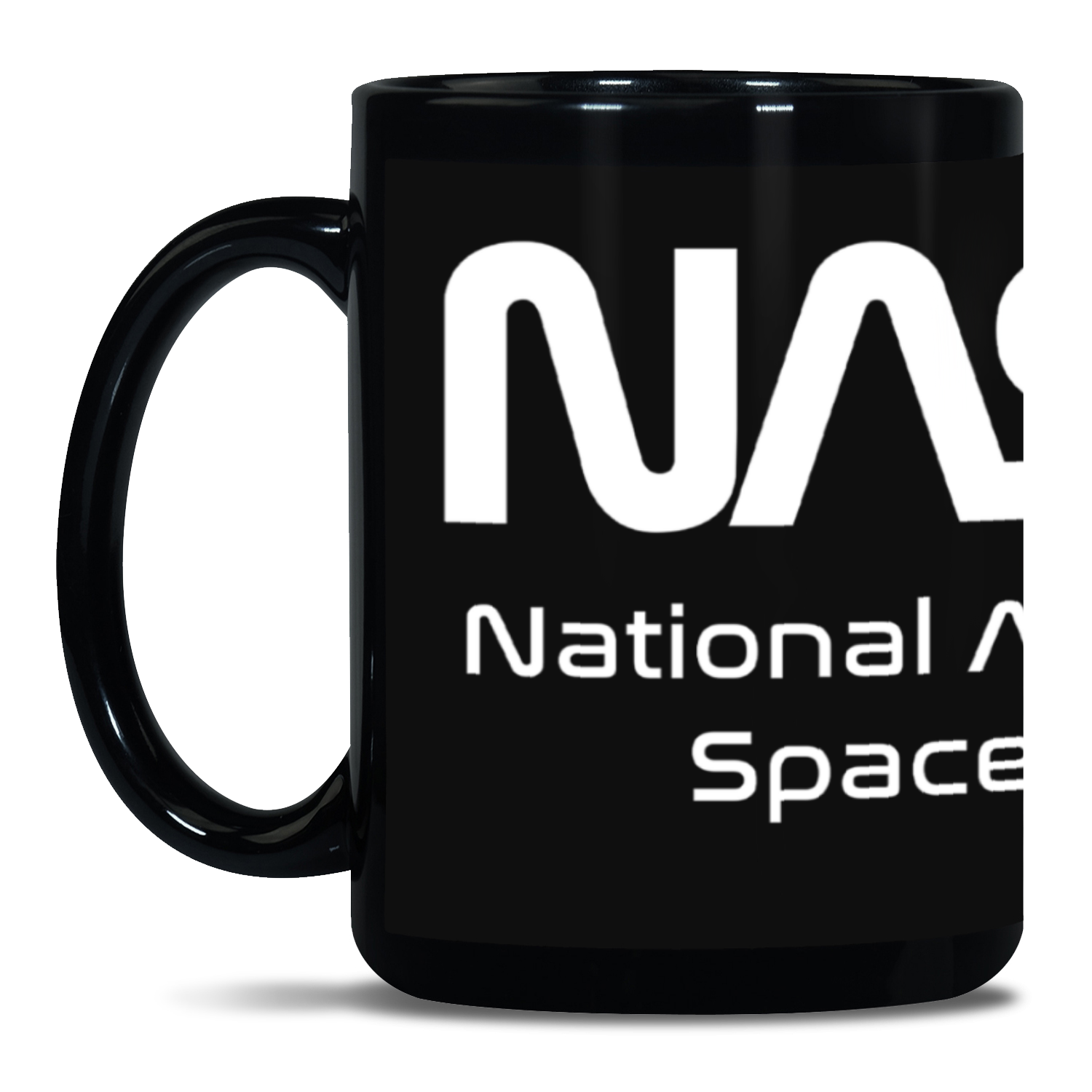 NASA Space Logo Black Patch 15oz Mug