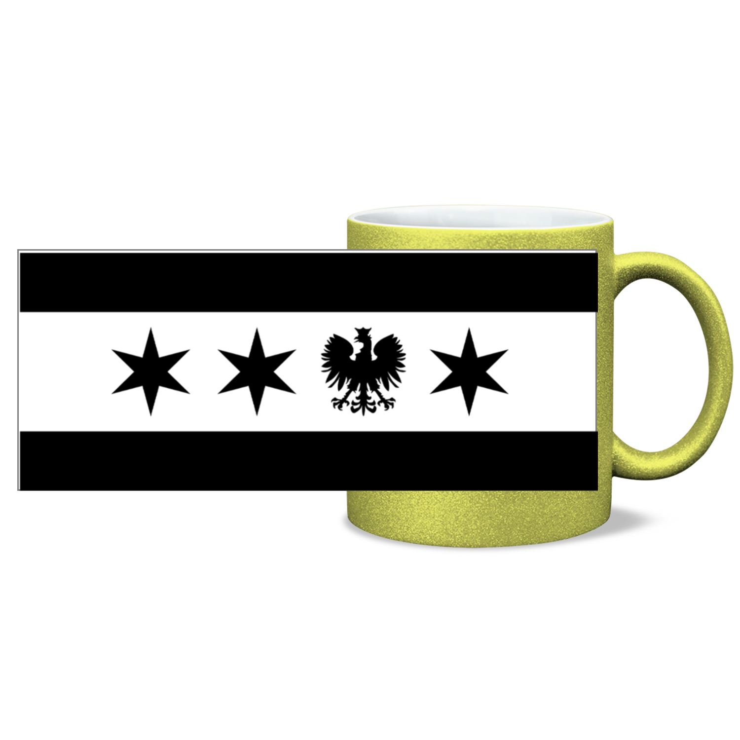 Chicago Flag Polish Single Eagle Sparkling 15oz Mug