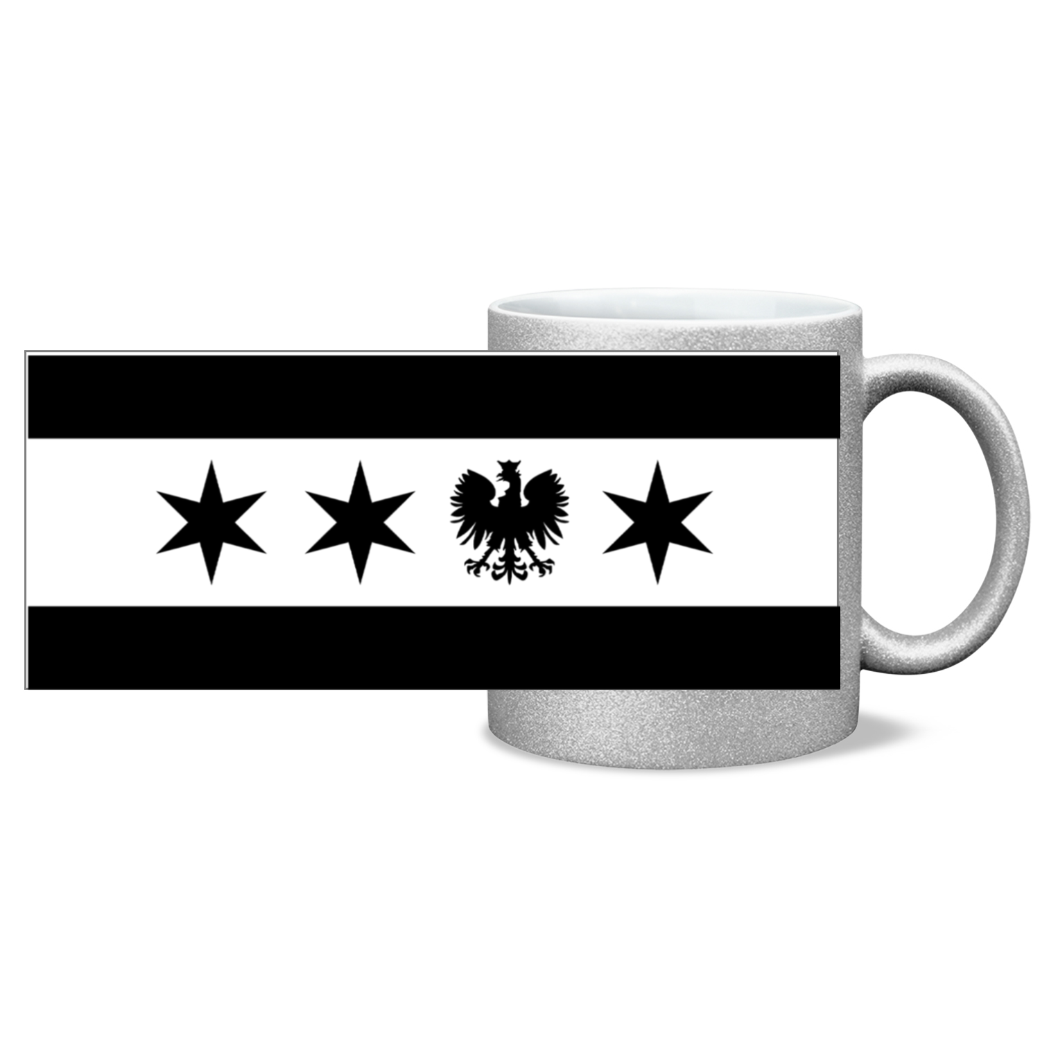 Chicago Flag Polish Single Eagle Sparkling 15oz Mug