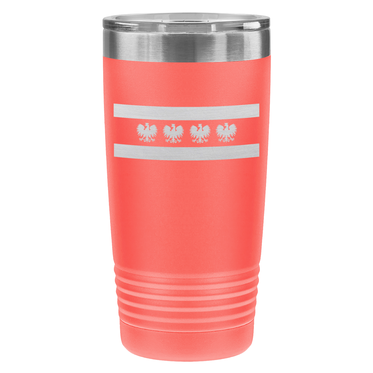 Chicago Flag Polish Four Eagle 20oz Lazer Tumbler