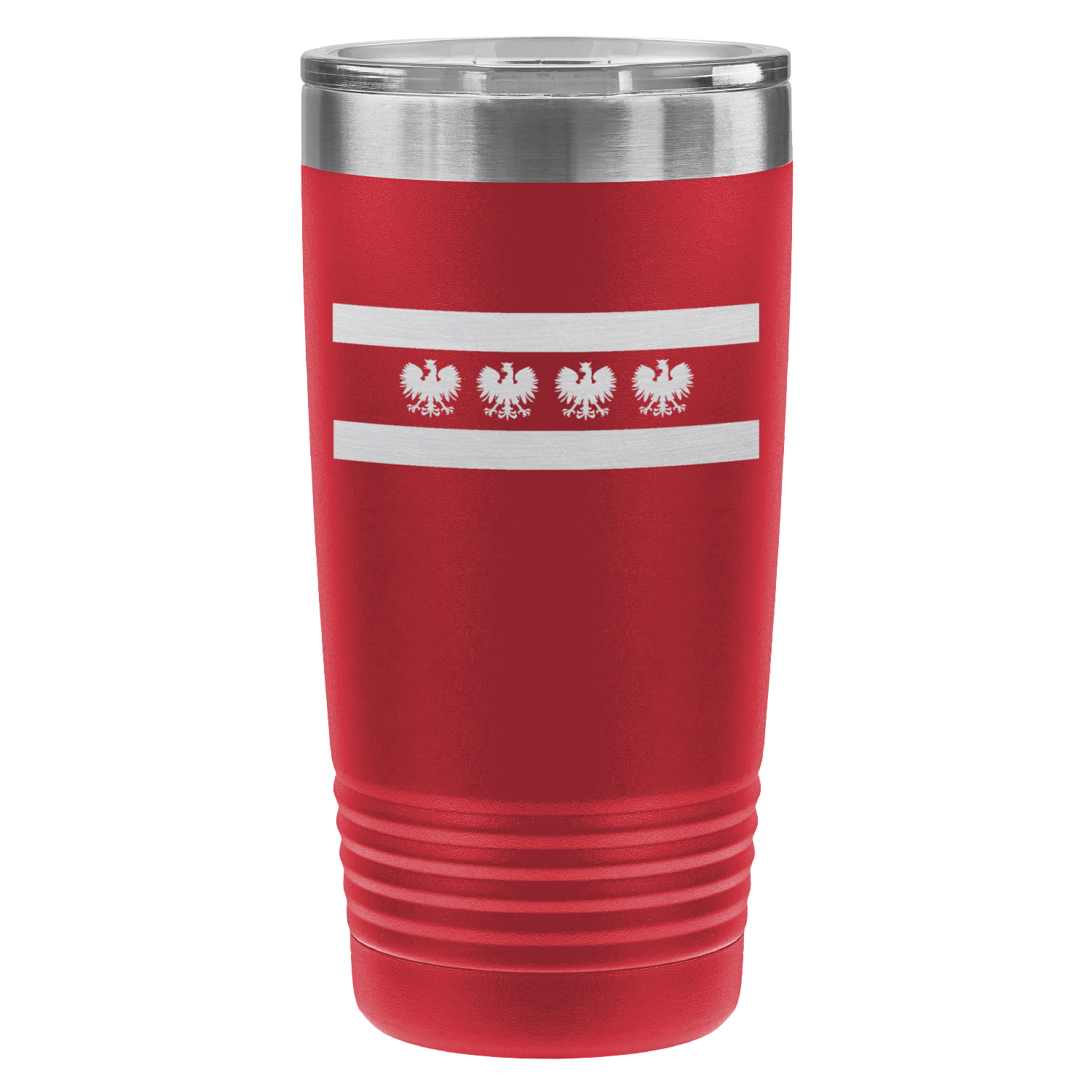 Chicago Flag Polish Four Eagle 20oz Lazer Tumbler