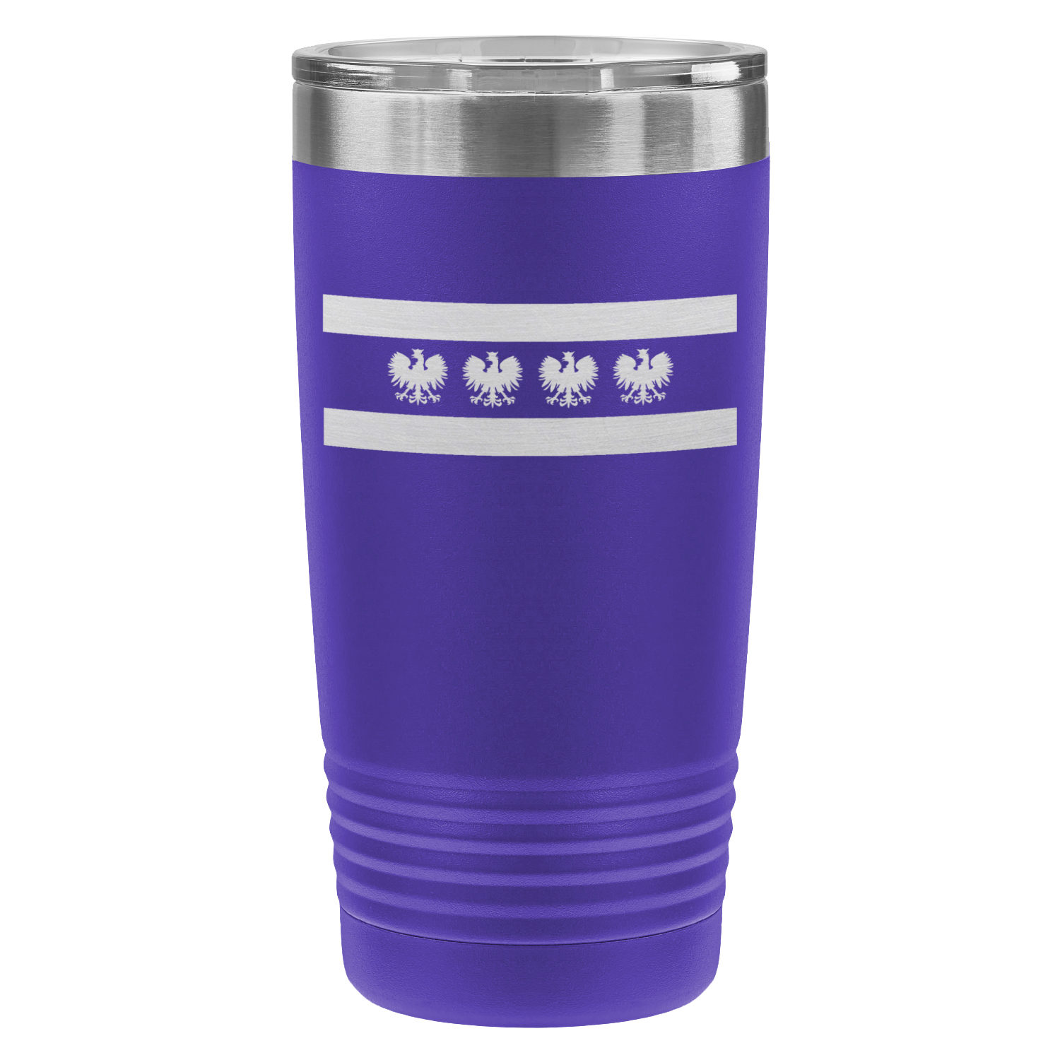 Chicago Flag Polish Four Eagle 20oz Lazer Tumbler