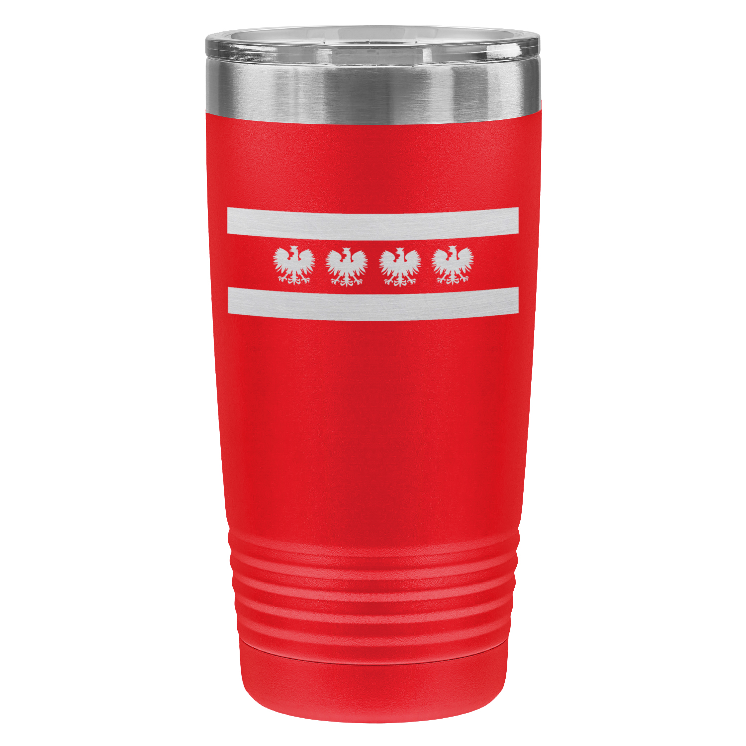 Chicago Flag Polish Four Eagle 20oz Lazer Tumbler