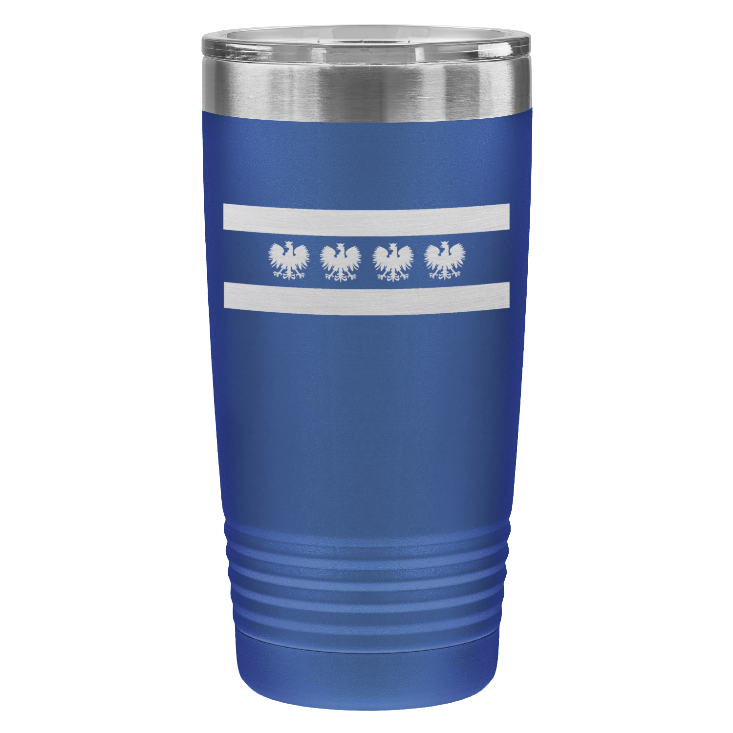 Chicago Flag Polish Four Eagle 20oz Lazer Tumbler