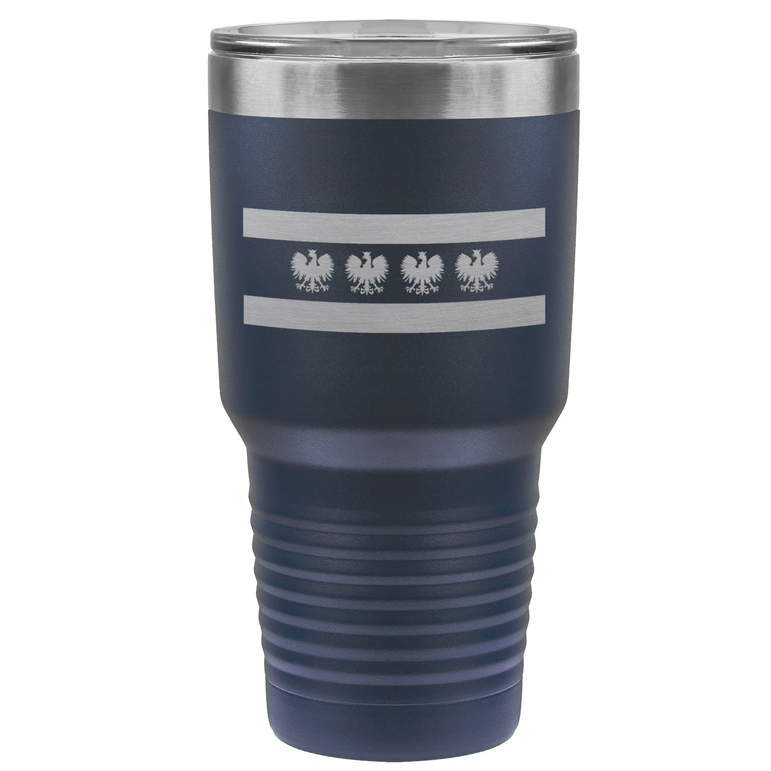 Chicago Flag Polish Four Eagle 30oz Lazer Tumbler