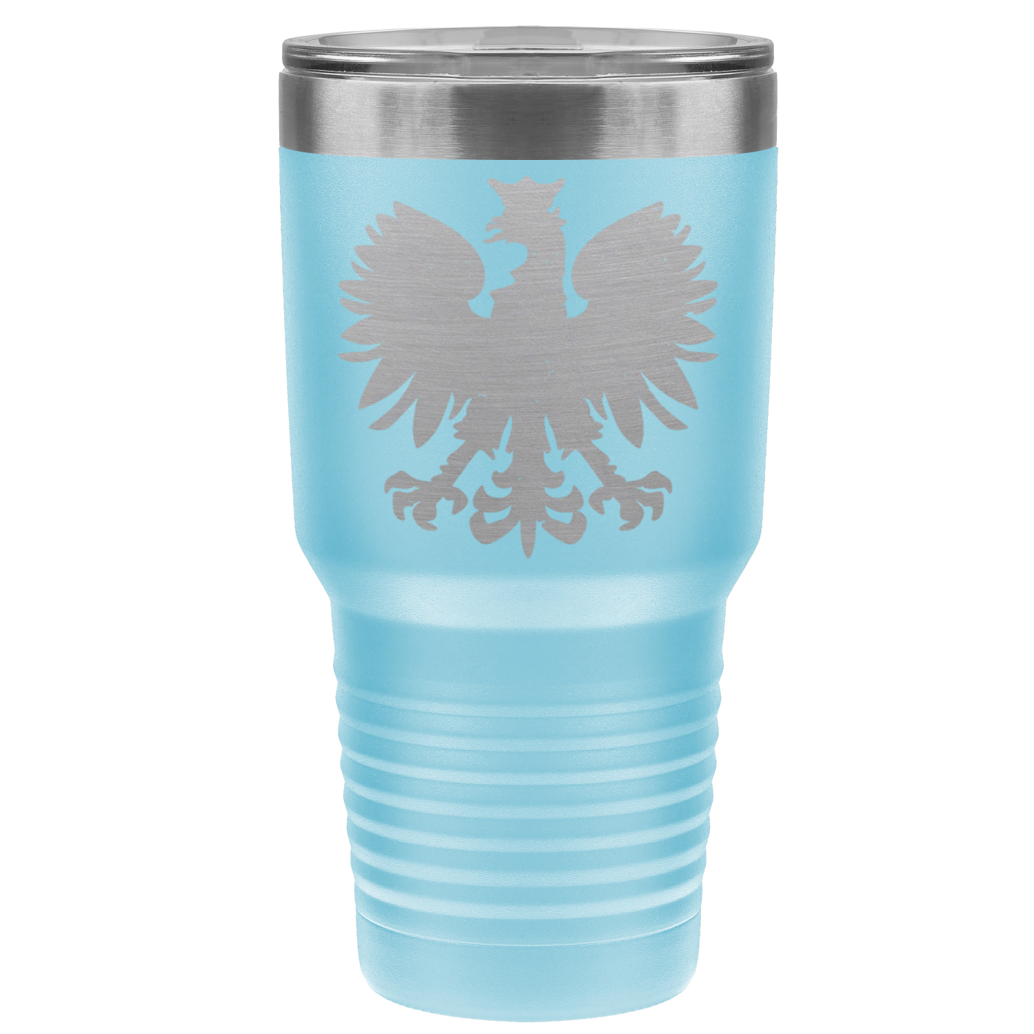Chicago Flag Polish Eagle 30oz Lazer Tumbler