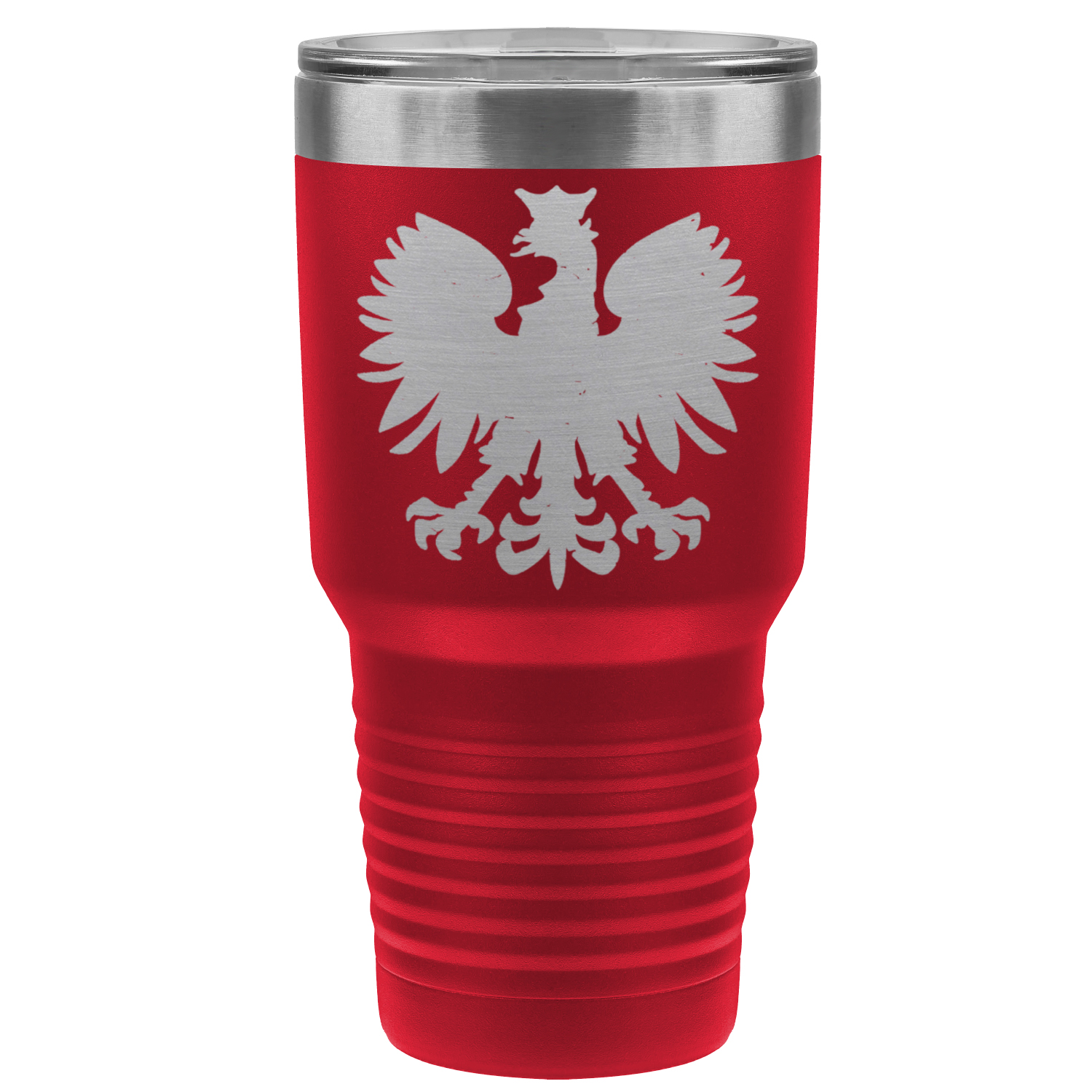 Chicago Flag Polish Eagle 30oz Lazer Tumbler
