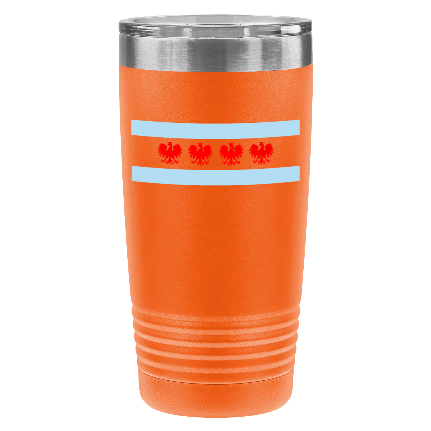 Chicago Flag Polish Four Eagle 20oz UV Tumbler