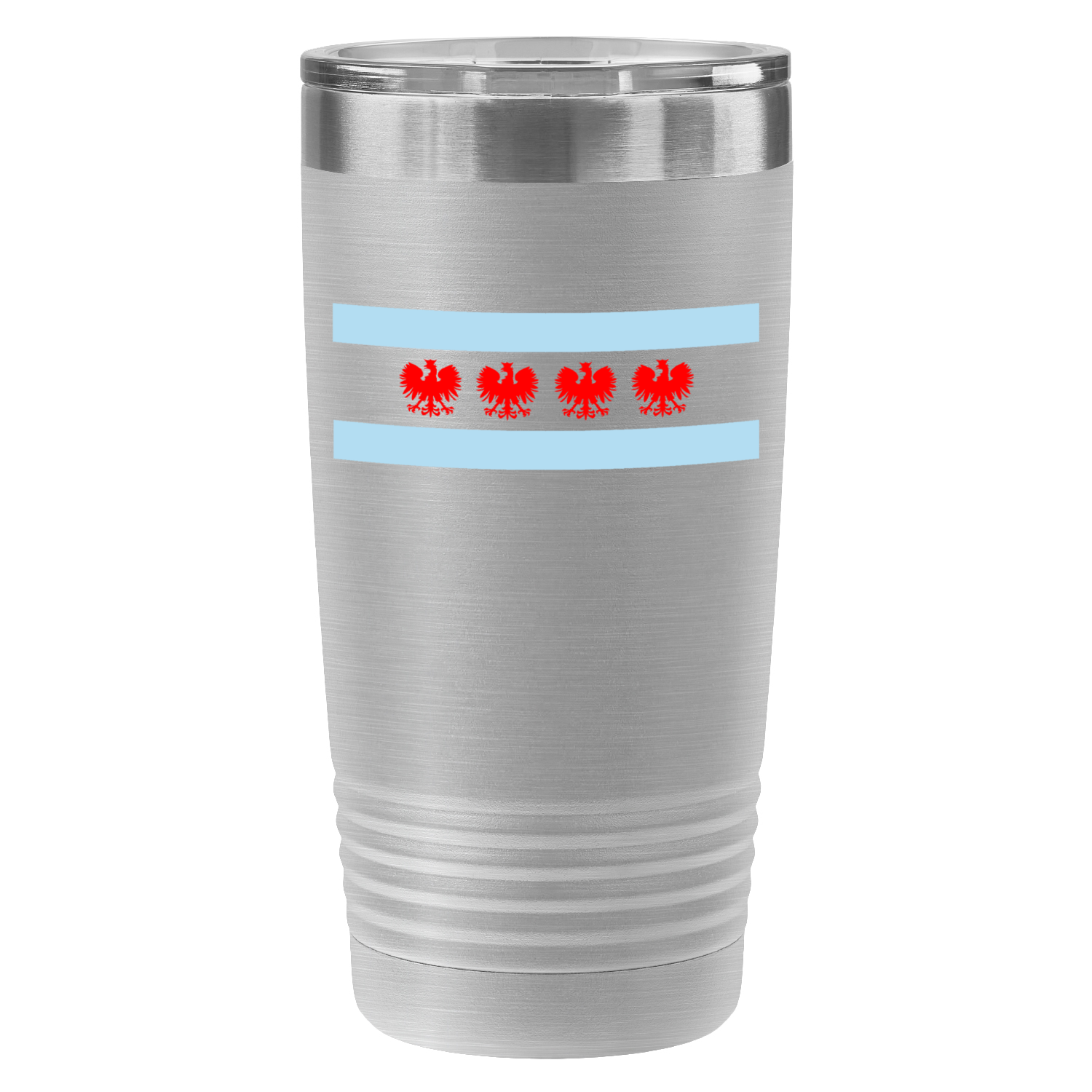 Chicago Flag Polish Four Eagle 20oz UV Tumbler