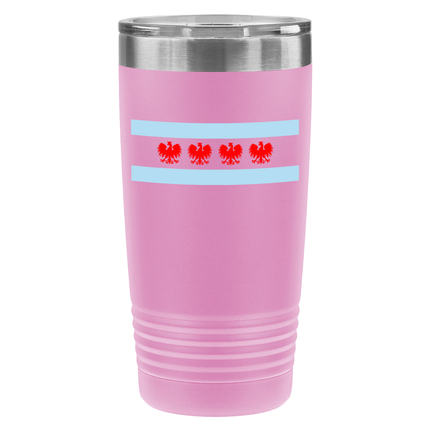 Chicago Flag Polish Four Eagle 20oz UV Tumbler