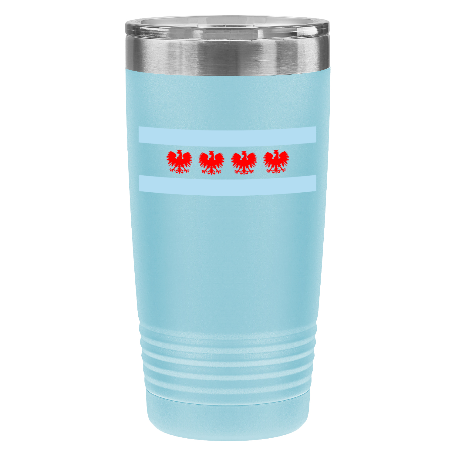 Chicago Flag Polish Four Eagle 20oz UV Tumbler