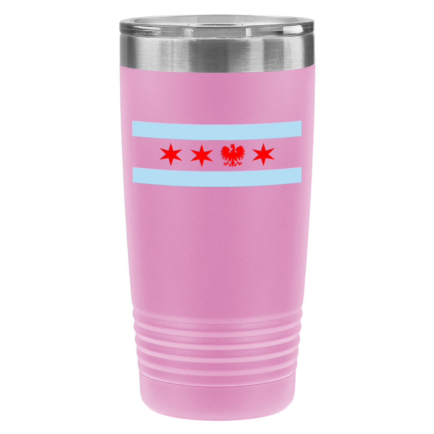 Chicago Flag Polish Single Eagle 20oz UV Tumbler