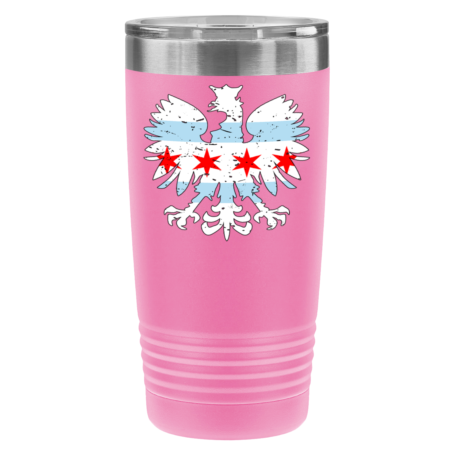 Chicago Flag Polish Eagle 20oz UV Tumbler