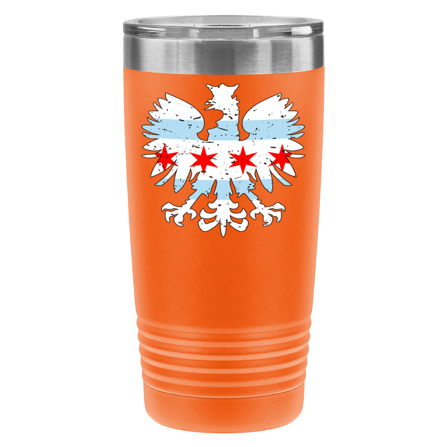 Chicago Flag Polish Eagle 20oz UV Tumbler