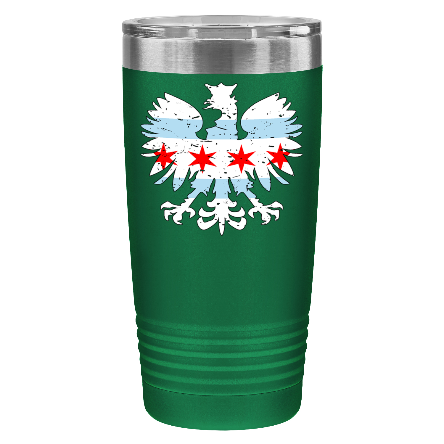 Chicago Flag Polish Eagle 20oz UV Tumbler