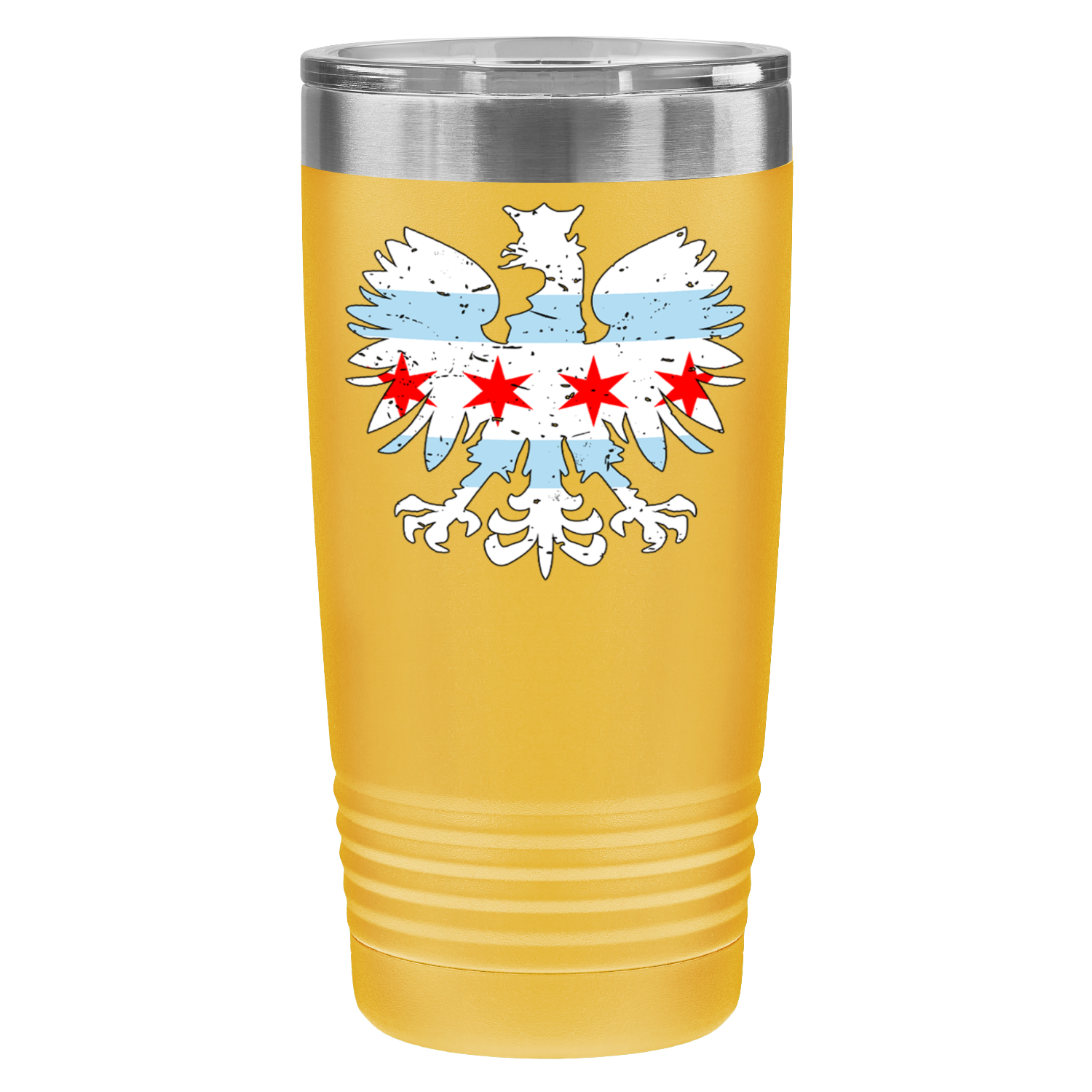 Chicago Flag Polish Eagle 20oz UV Tumbler