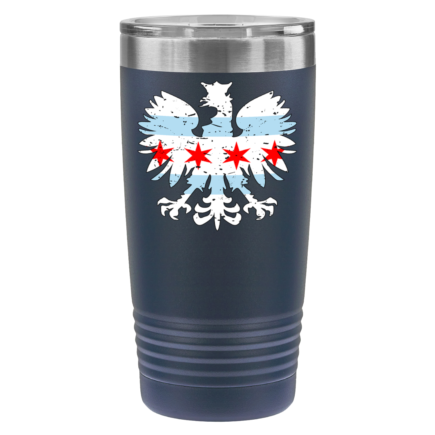 Chicago Flag Polish Eagle 20oz UV Tumbler