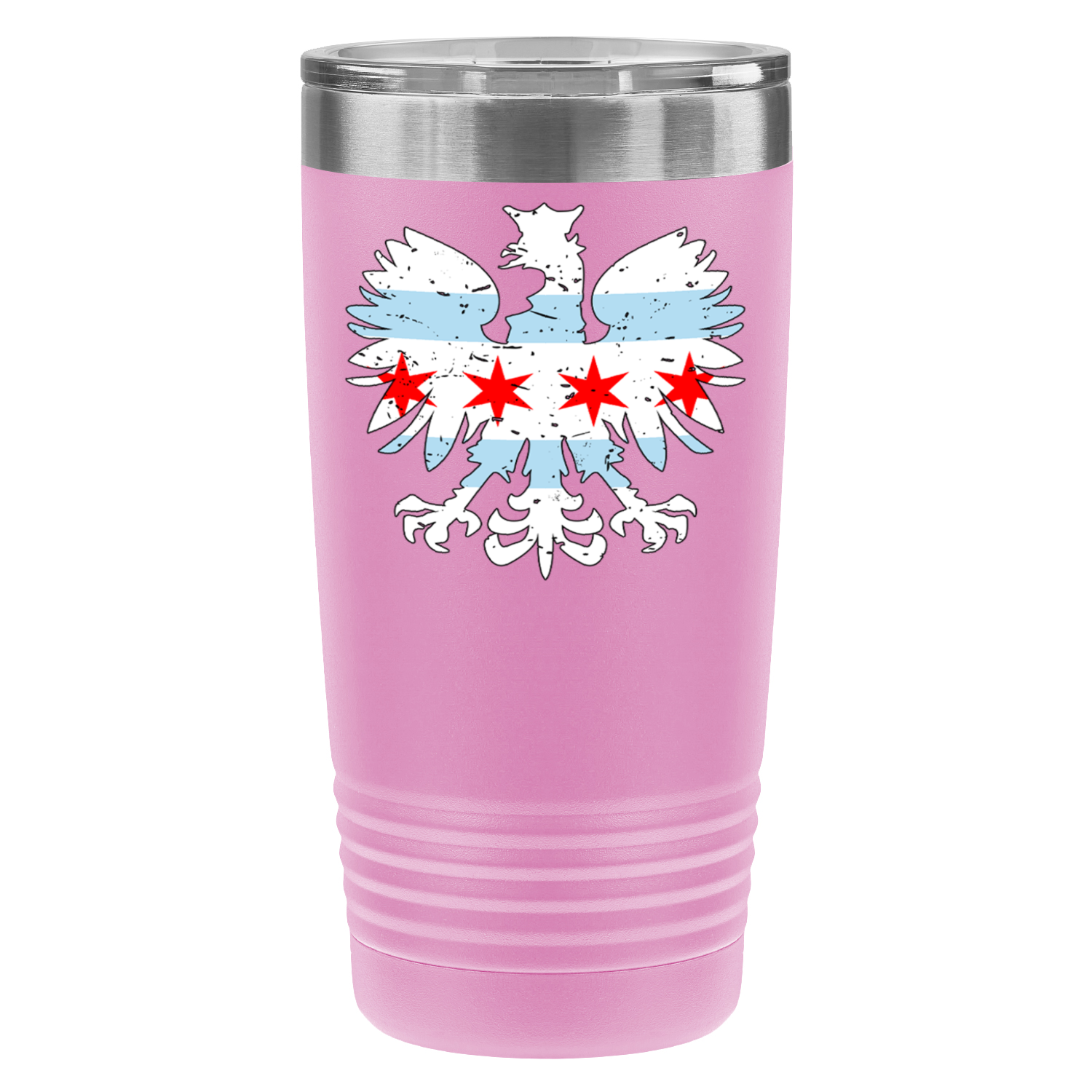 Chicago Flag Polish Eagle 20oz UV Tumbler