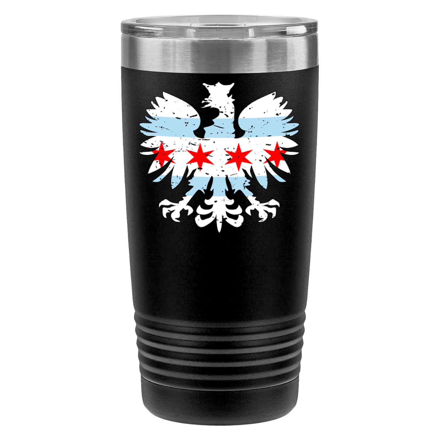 Chicago Flag Polish Eagle 20oz UV Tumbler