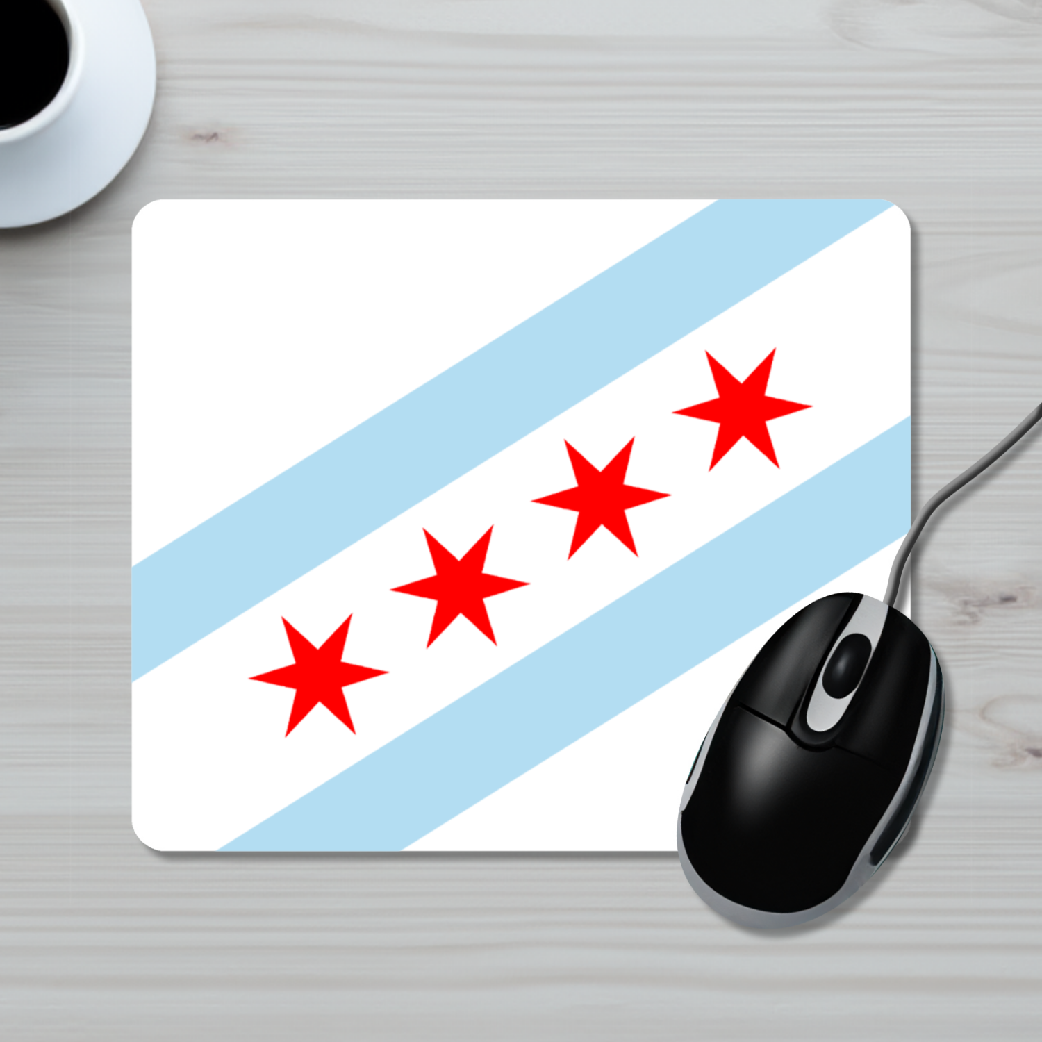 Chicago Flag Mouse Pad
