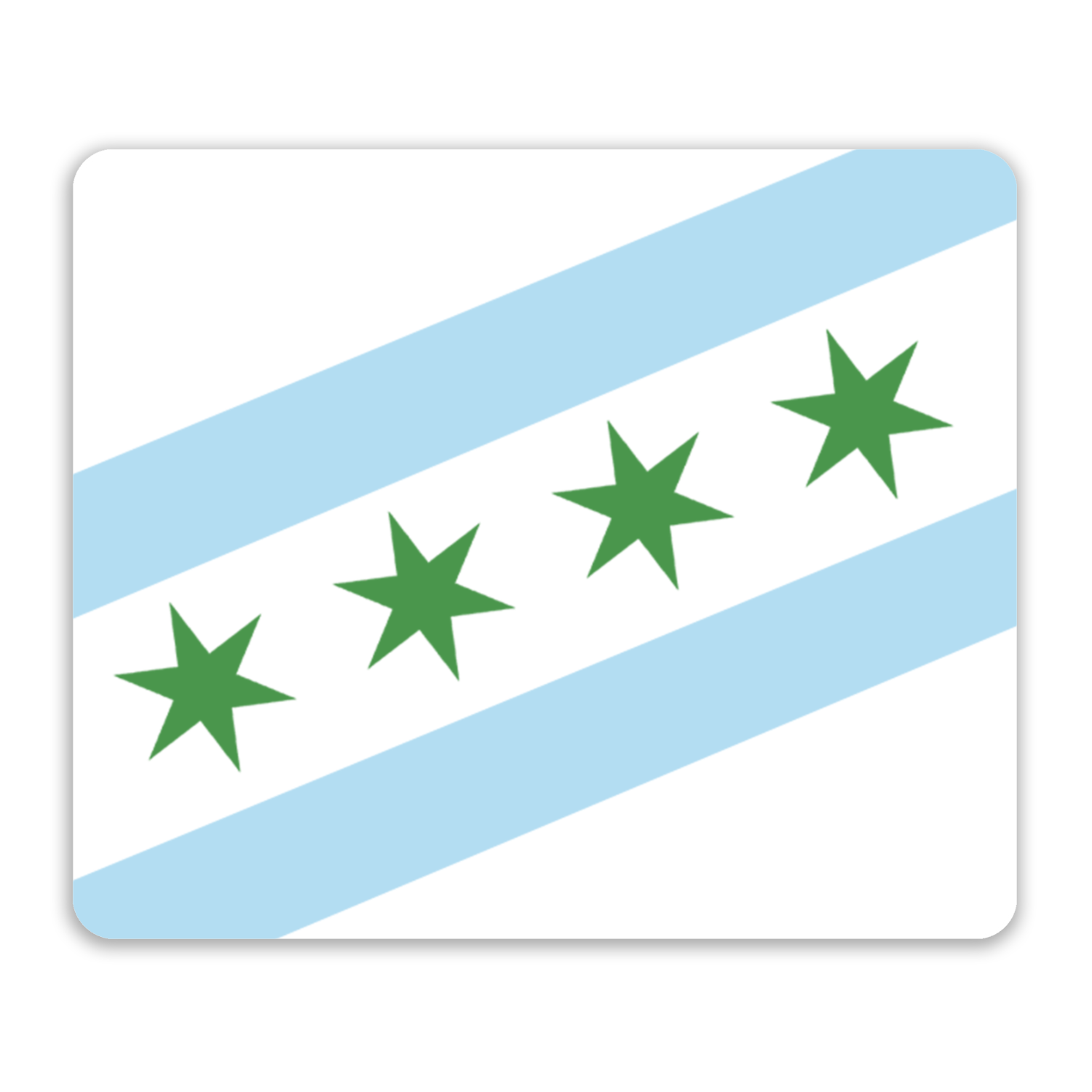 Chicago Flag St. Patty's Mouse Pad