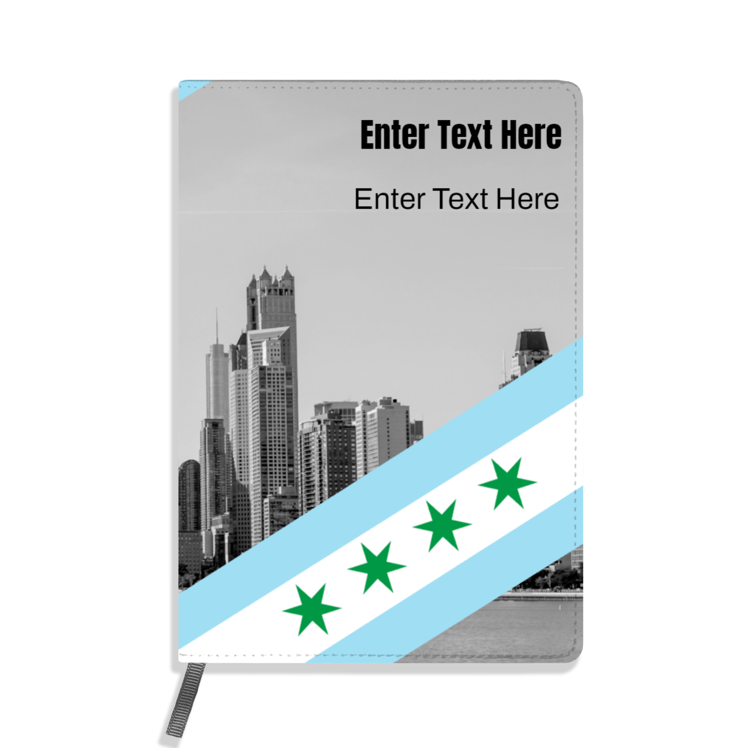Chicago Flag St. Patty's A5 Personalized Journal