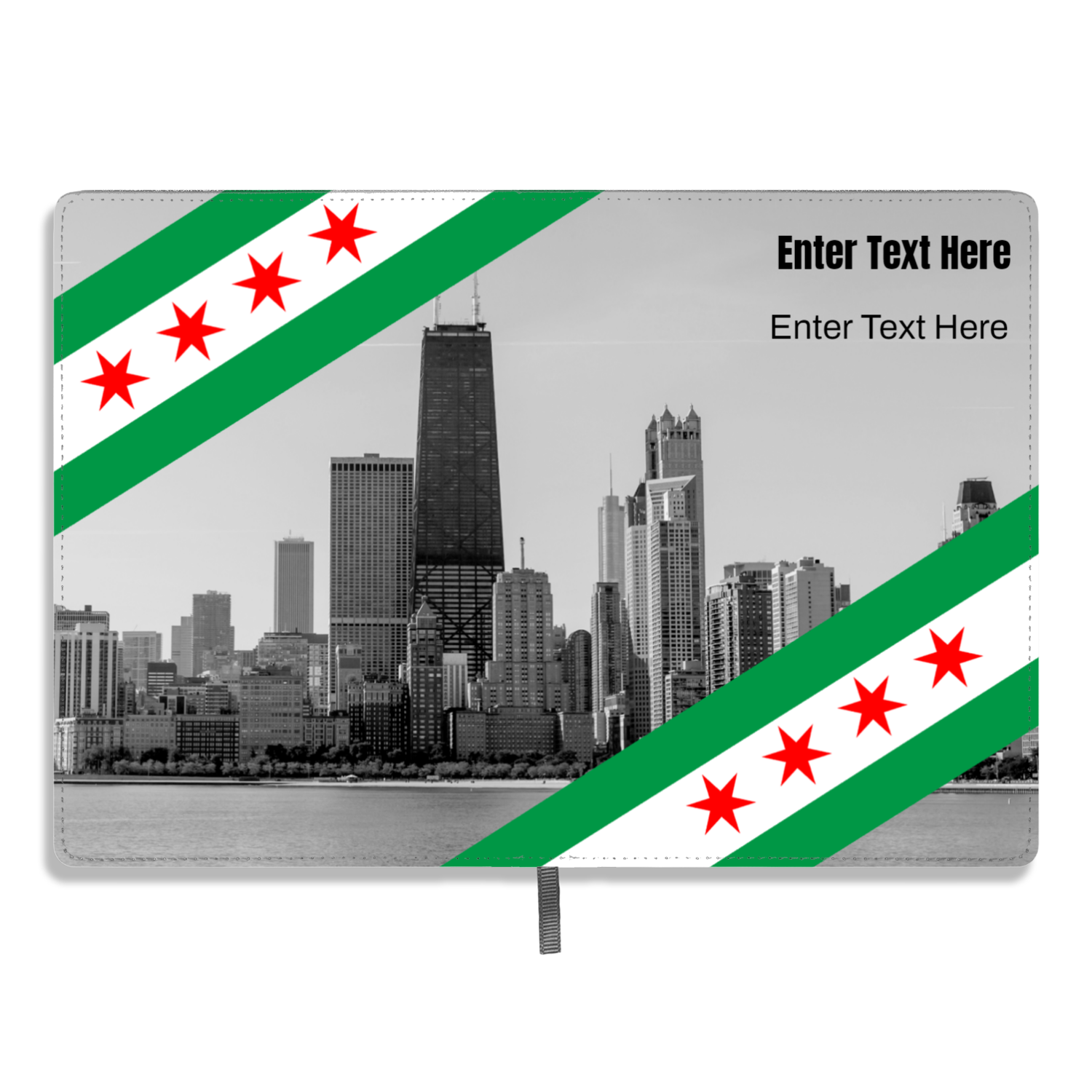 Chicago Flag Green River A5 Personalized Journal
