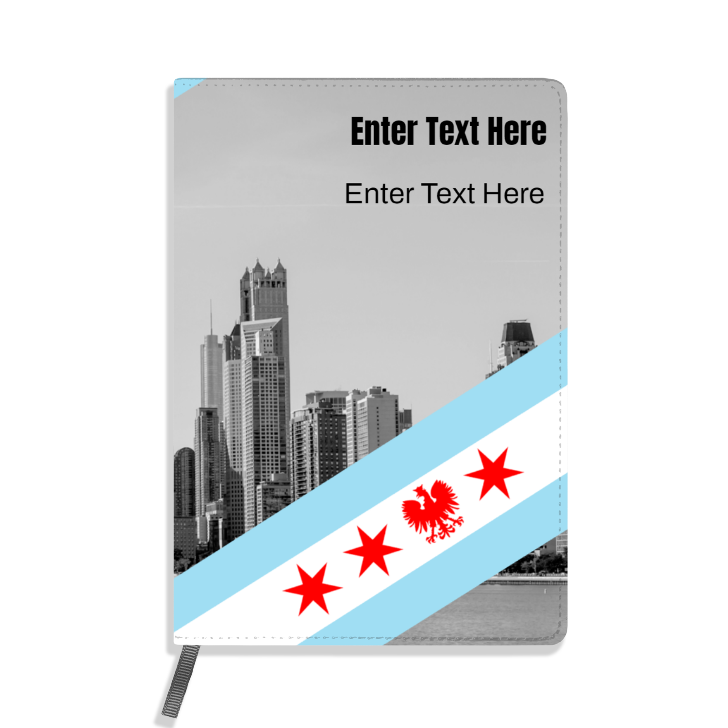 Chicago Flag Polish Single Eagle A5 Personalized Journal