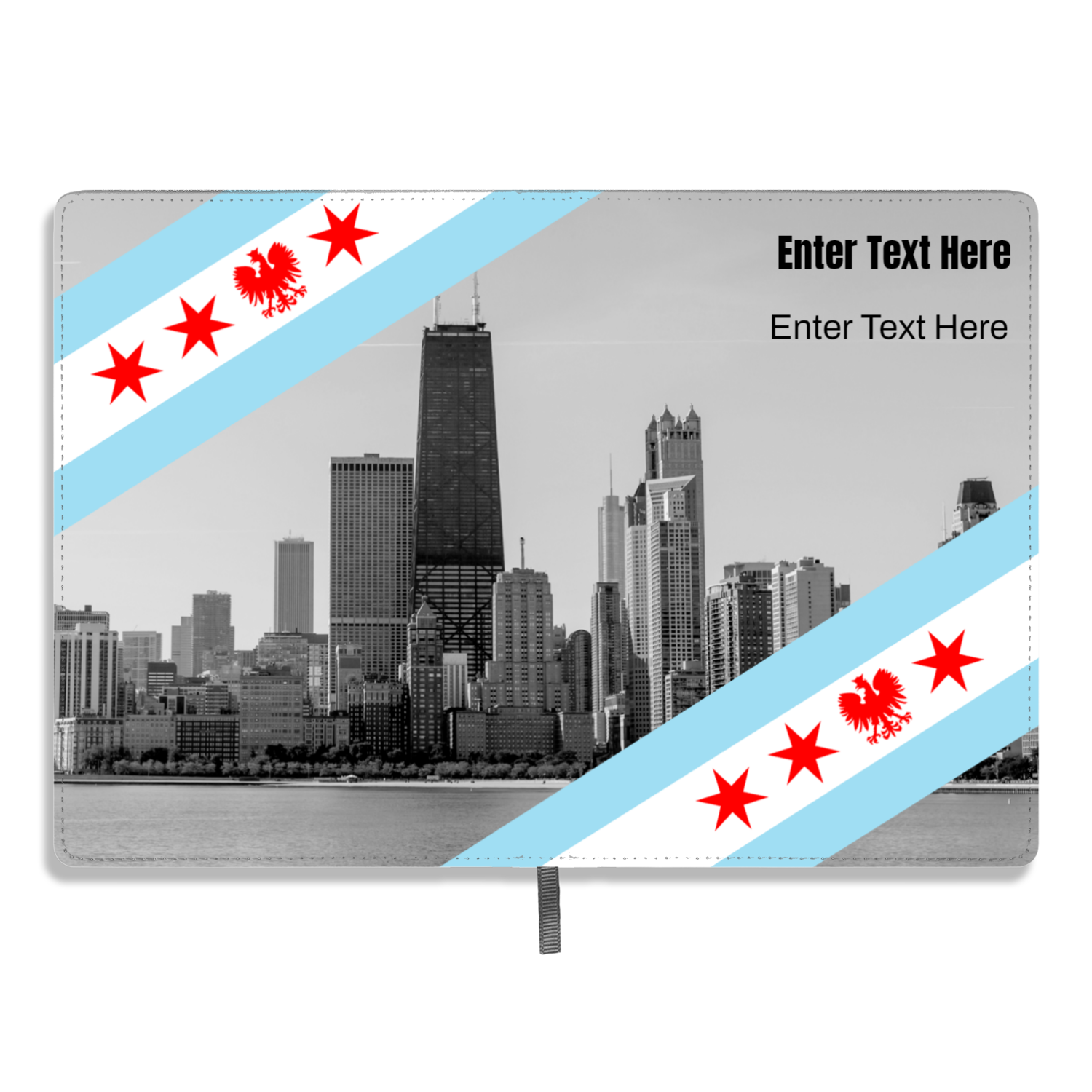 Chicago Flag Polish Single Eagle A5 Personalized Journal