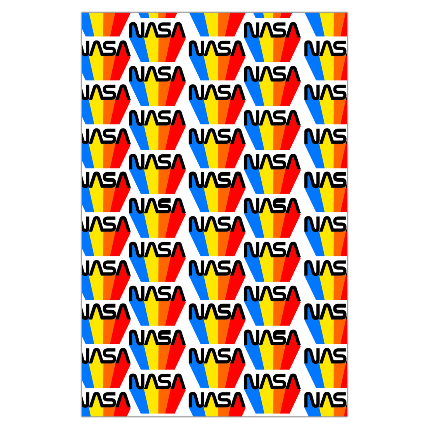 NASA 80's Retro Garden Flag