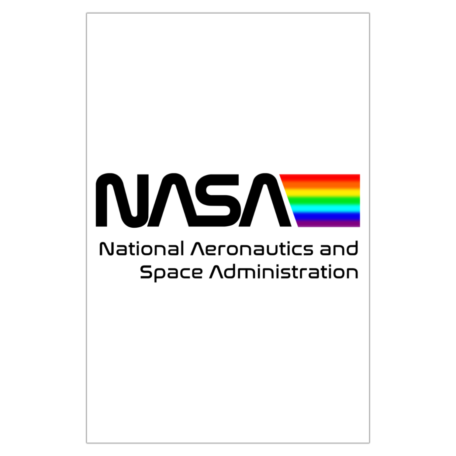 NASA Space Log Garden Flag