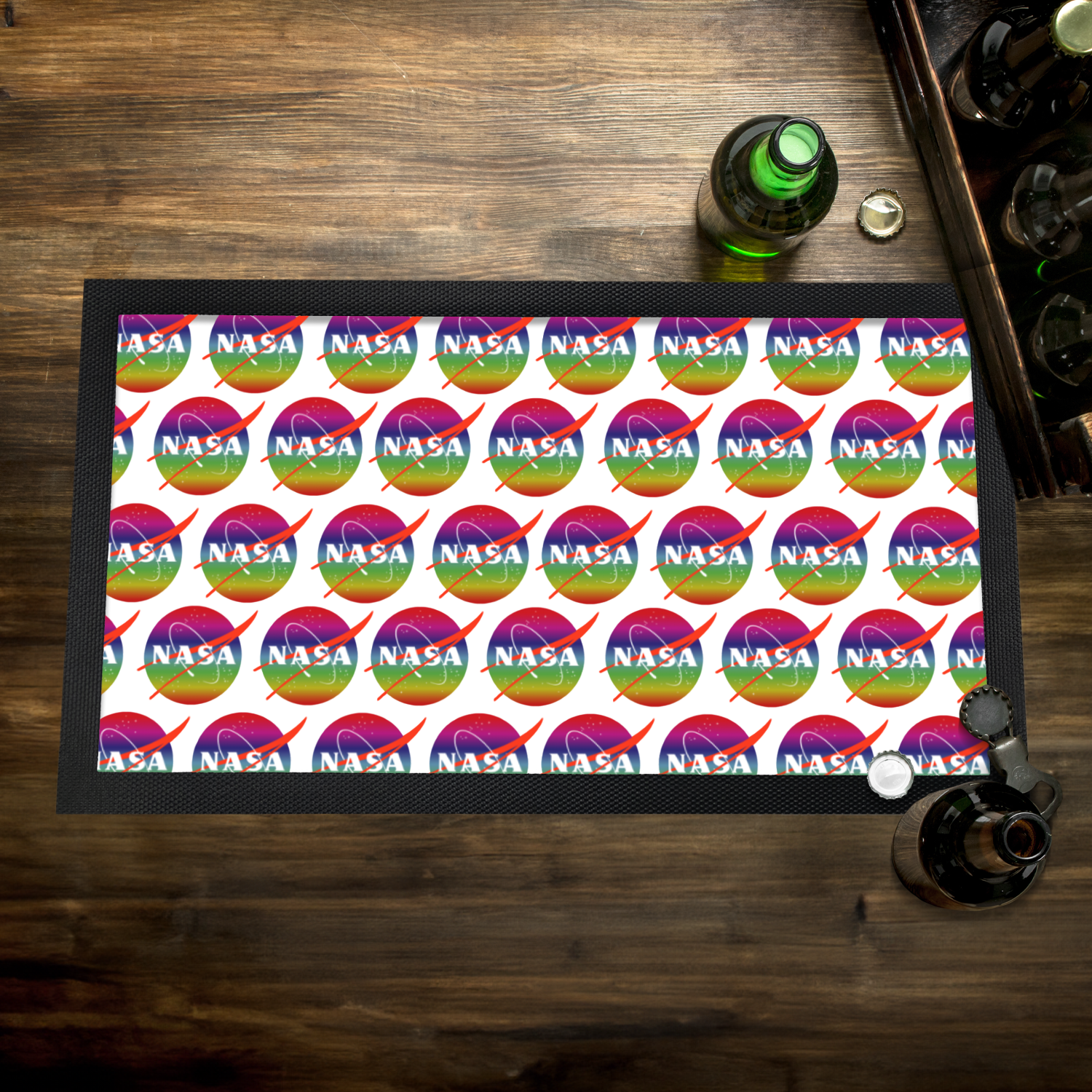 NASA Rainbow Bar Mat