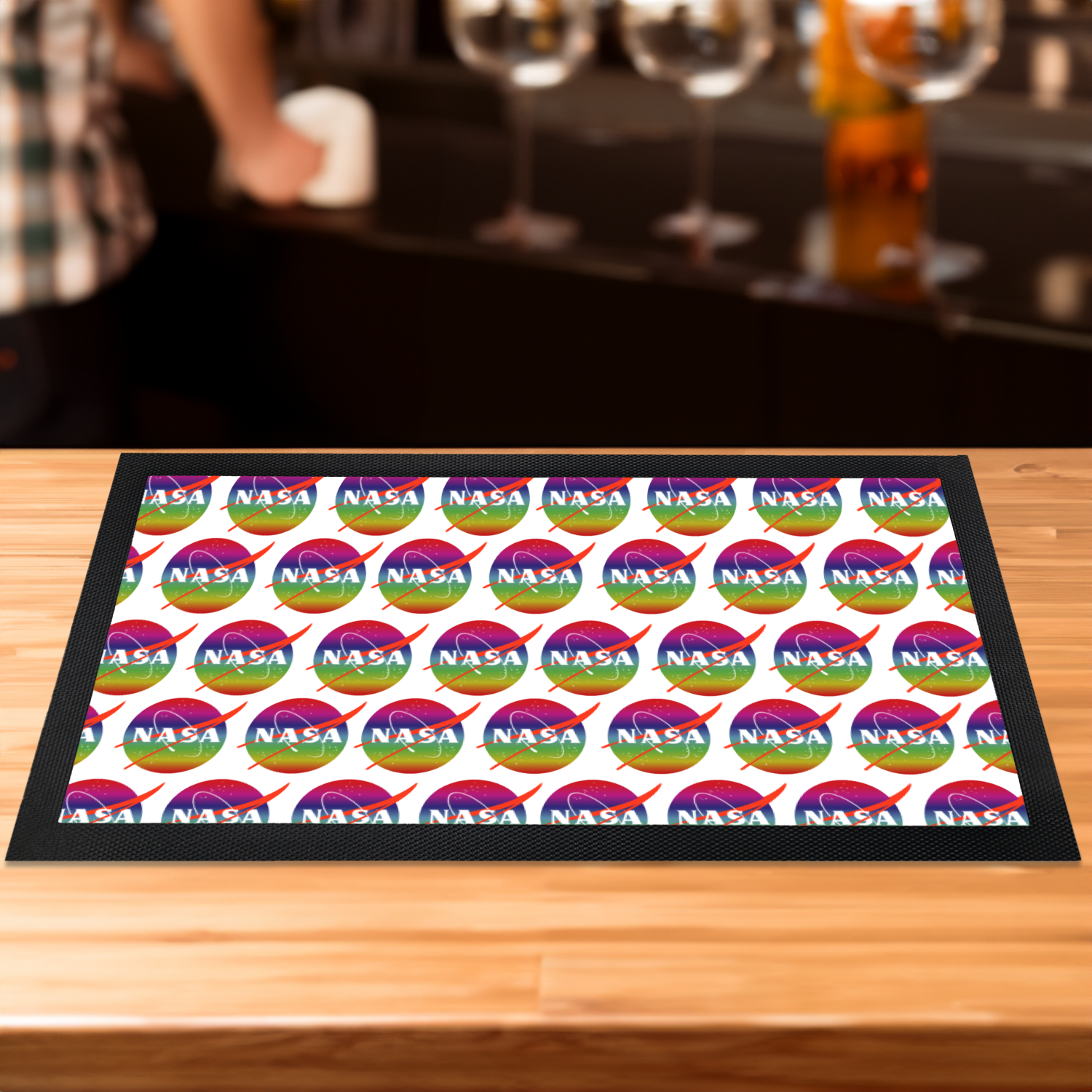 NASA Rainbow Bar Mat