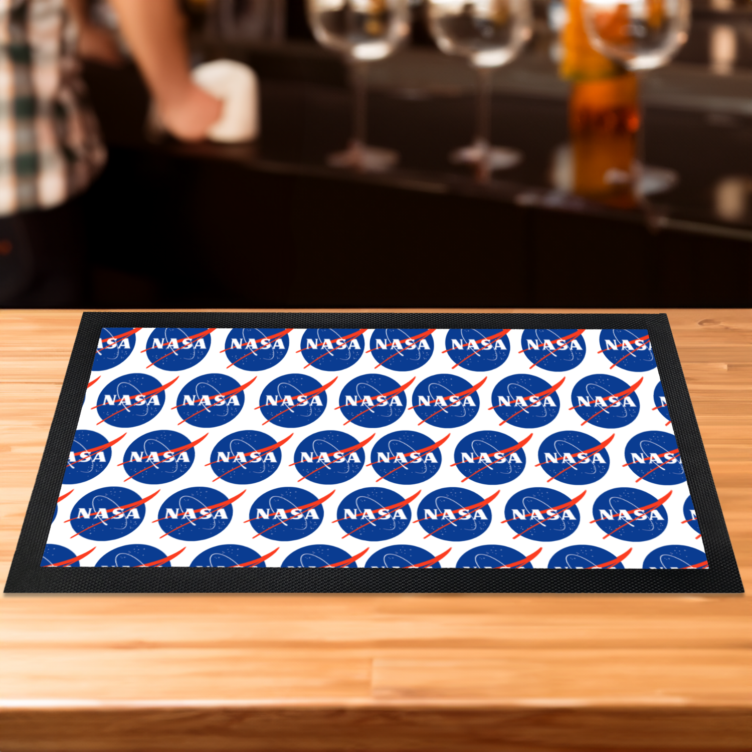 NASA Circle Logo Bar Mat