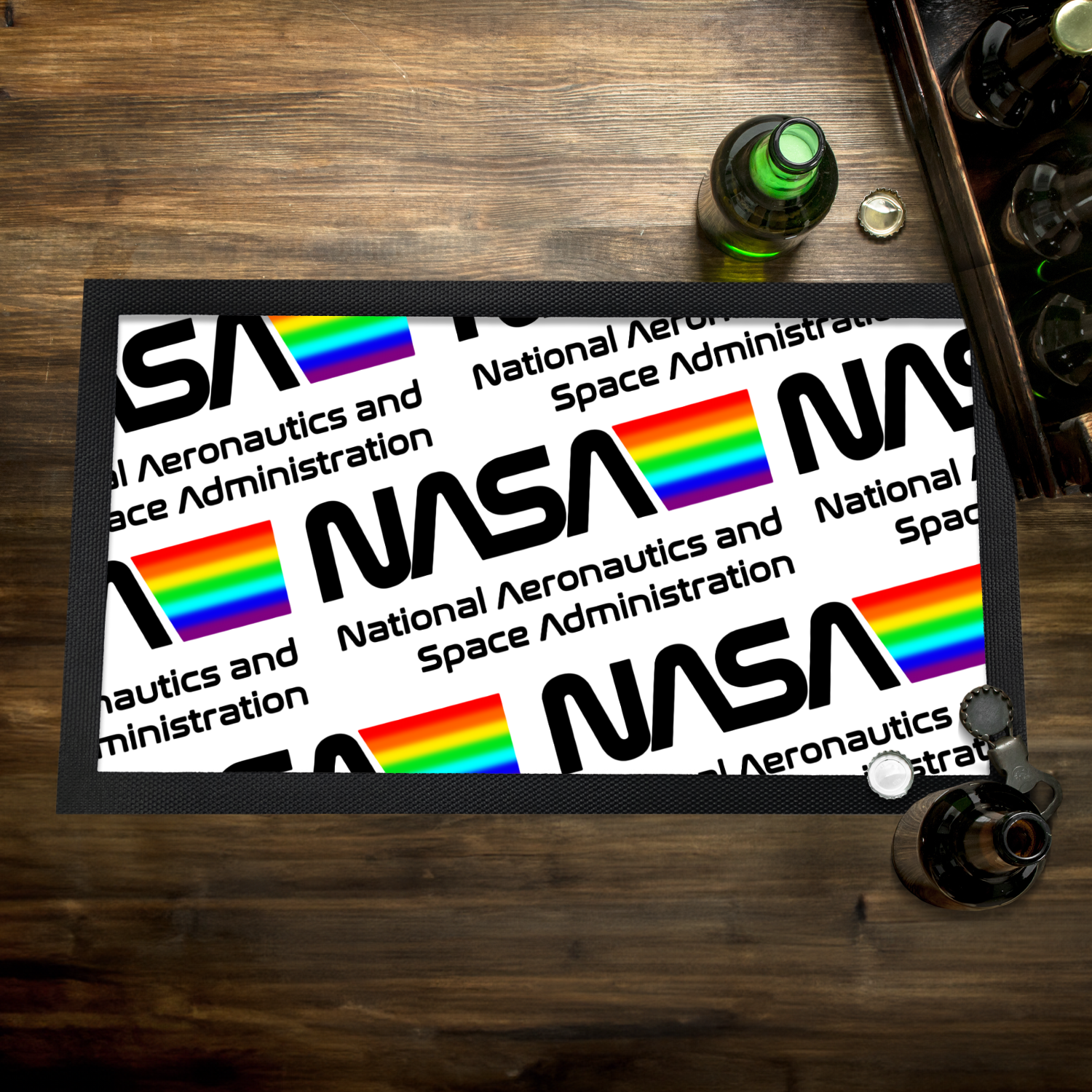 NASA Space Logo Bar Mat
