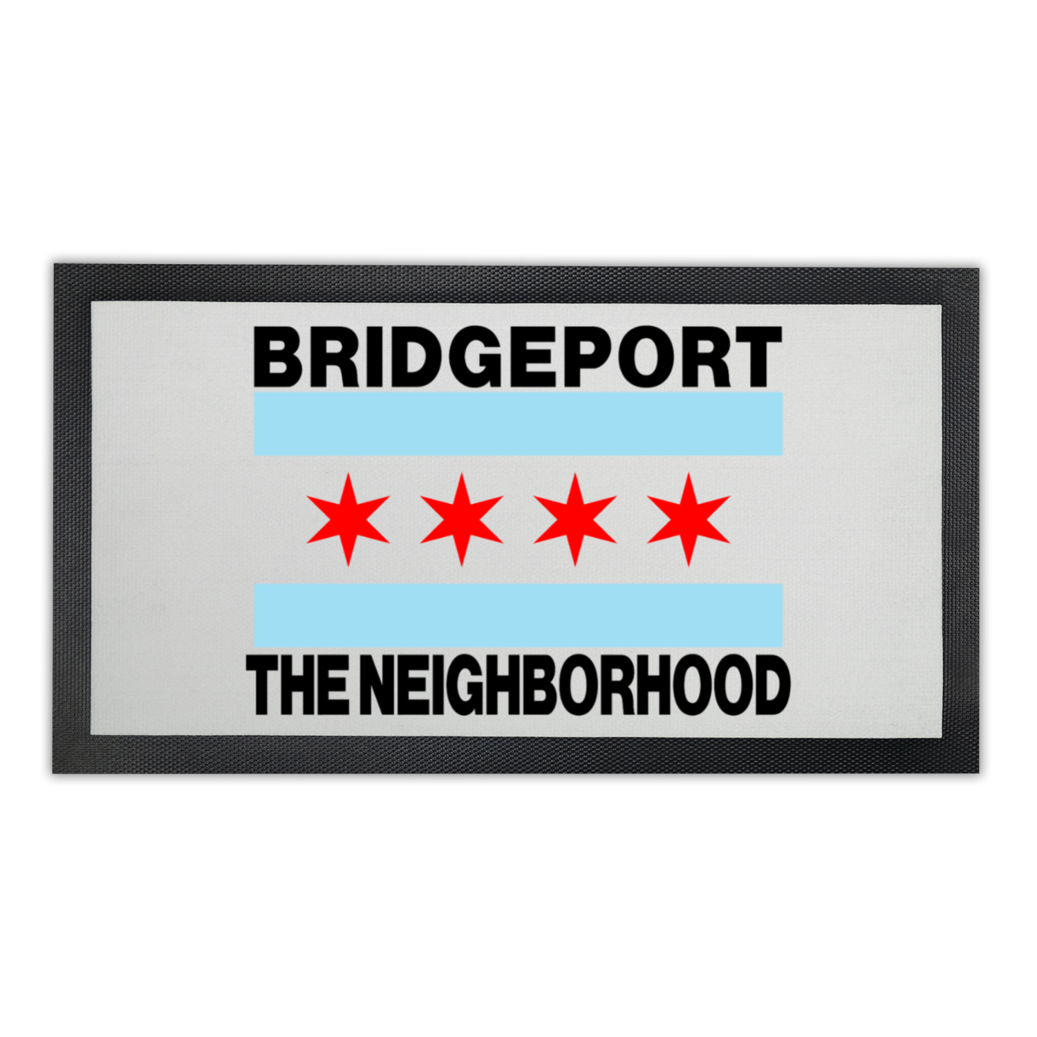 Chicago Flag Bridgeport Bar Mat