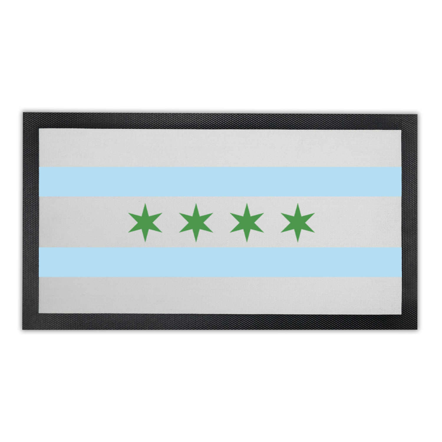 Chicago Flag St. Patty's Bar Mat