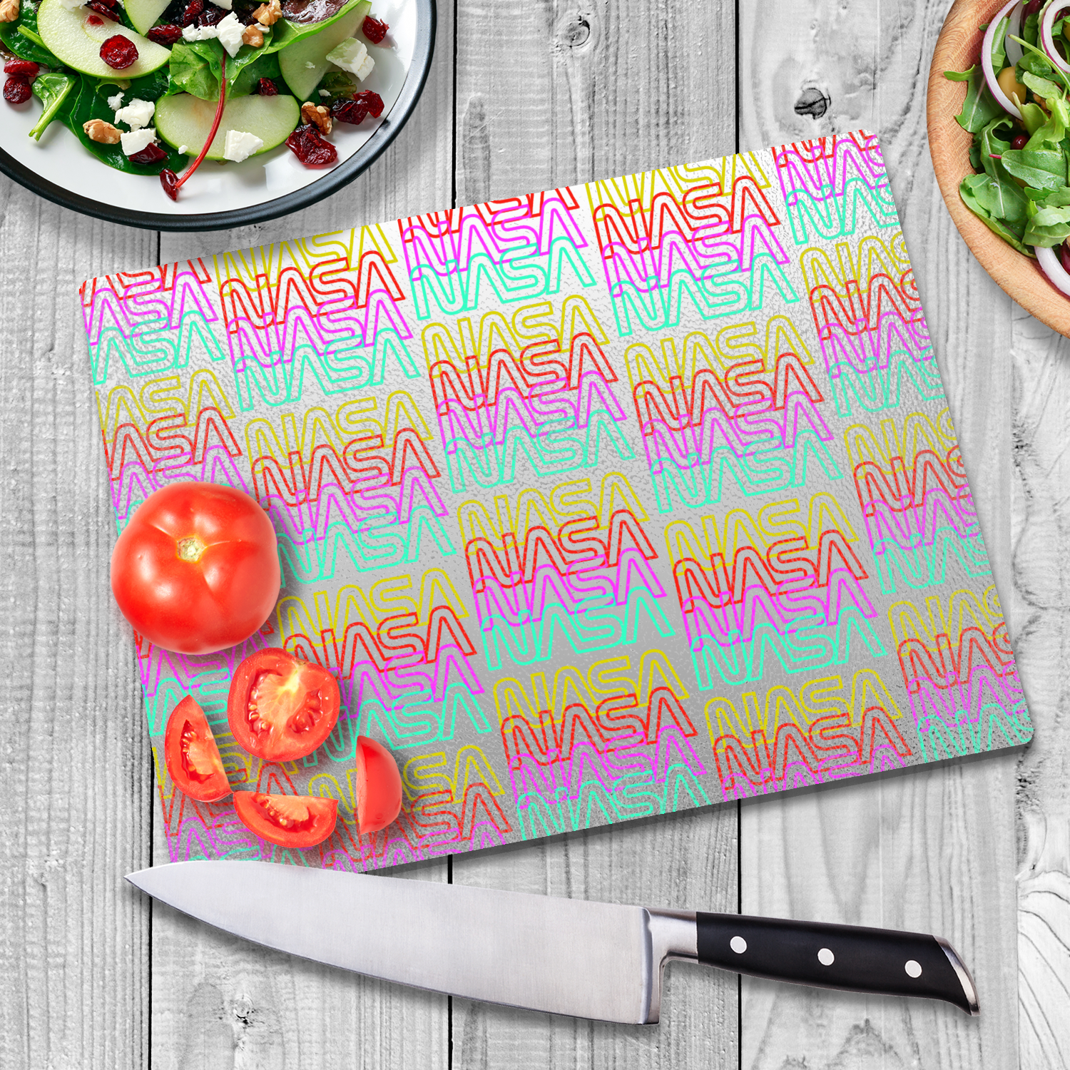 NASA Worm Glass Cutting Board