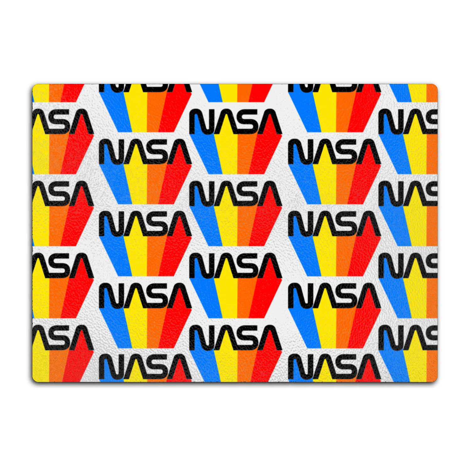 NASA 80's Retro Glass Cutting Board