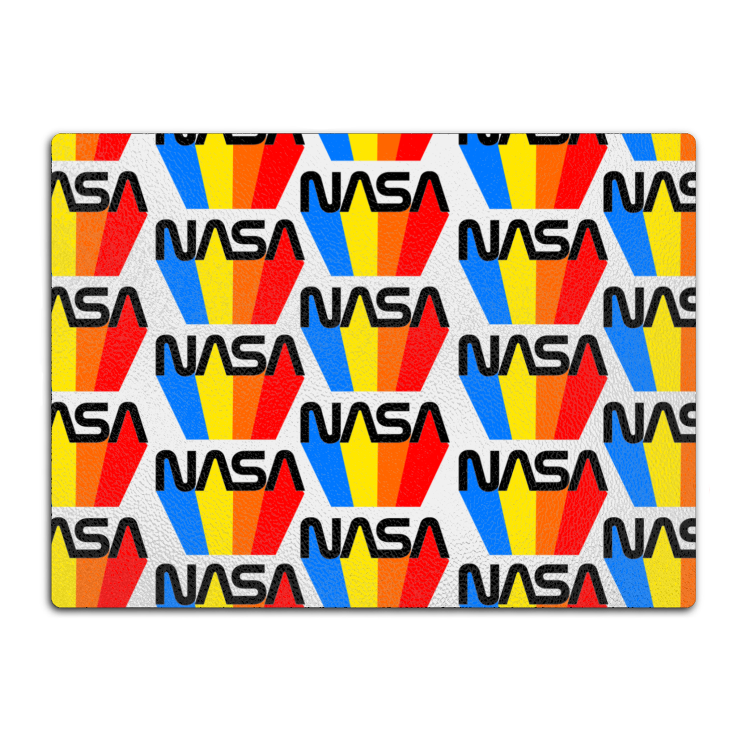 NASA 80's Retro Glass Cutting Board