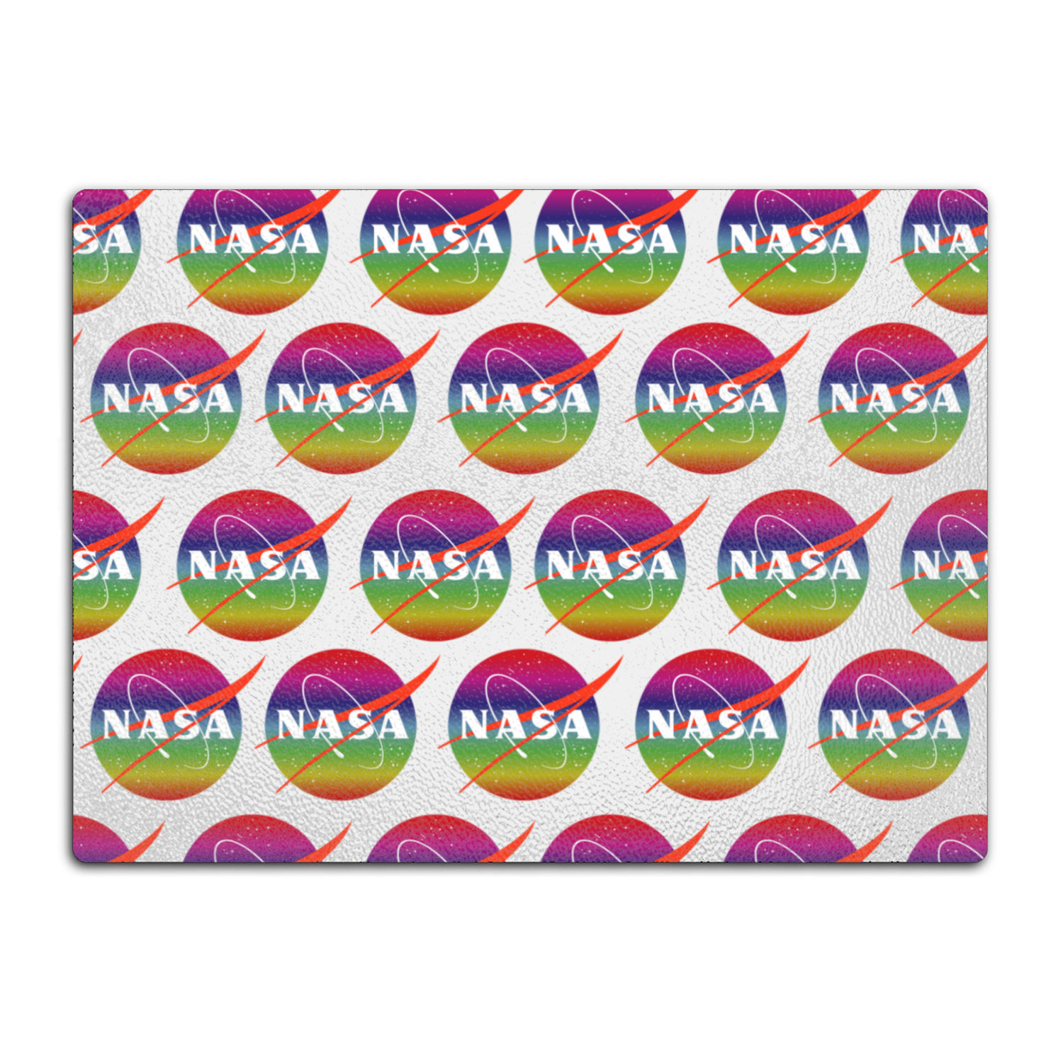 NASA Rainbow Glass Cutting Board