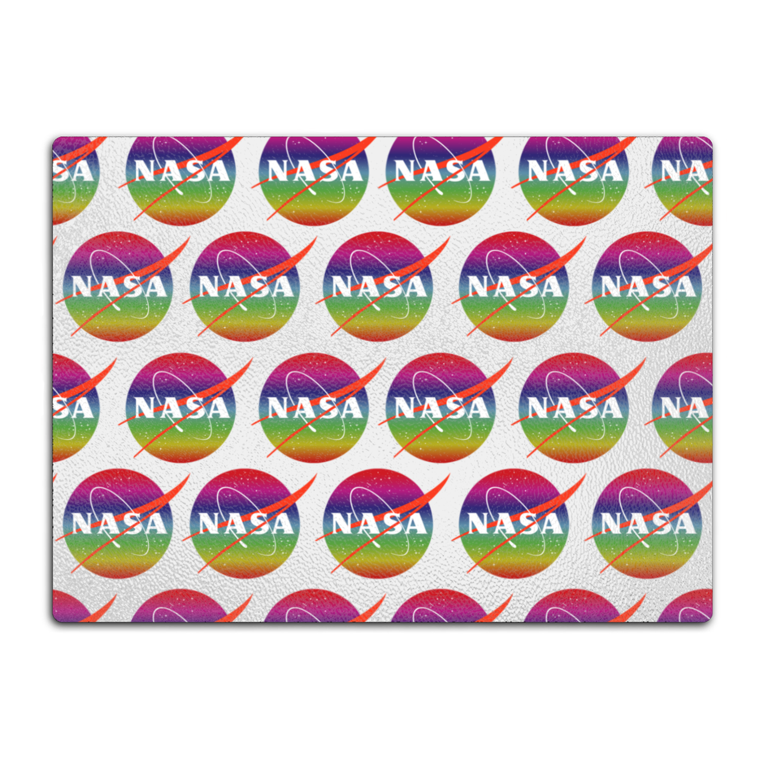 NASA Rainbow Glass Cutting Board