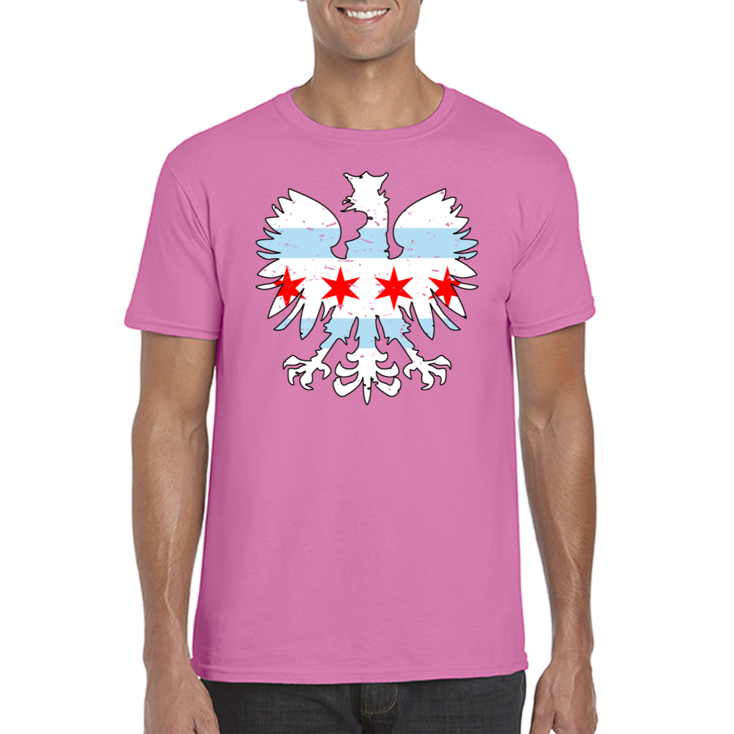 Chicago Flag Eagle T-Shirt