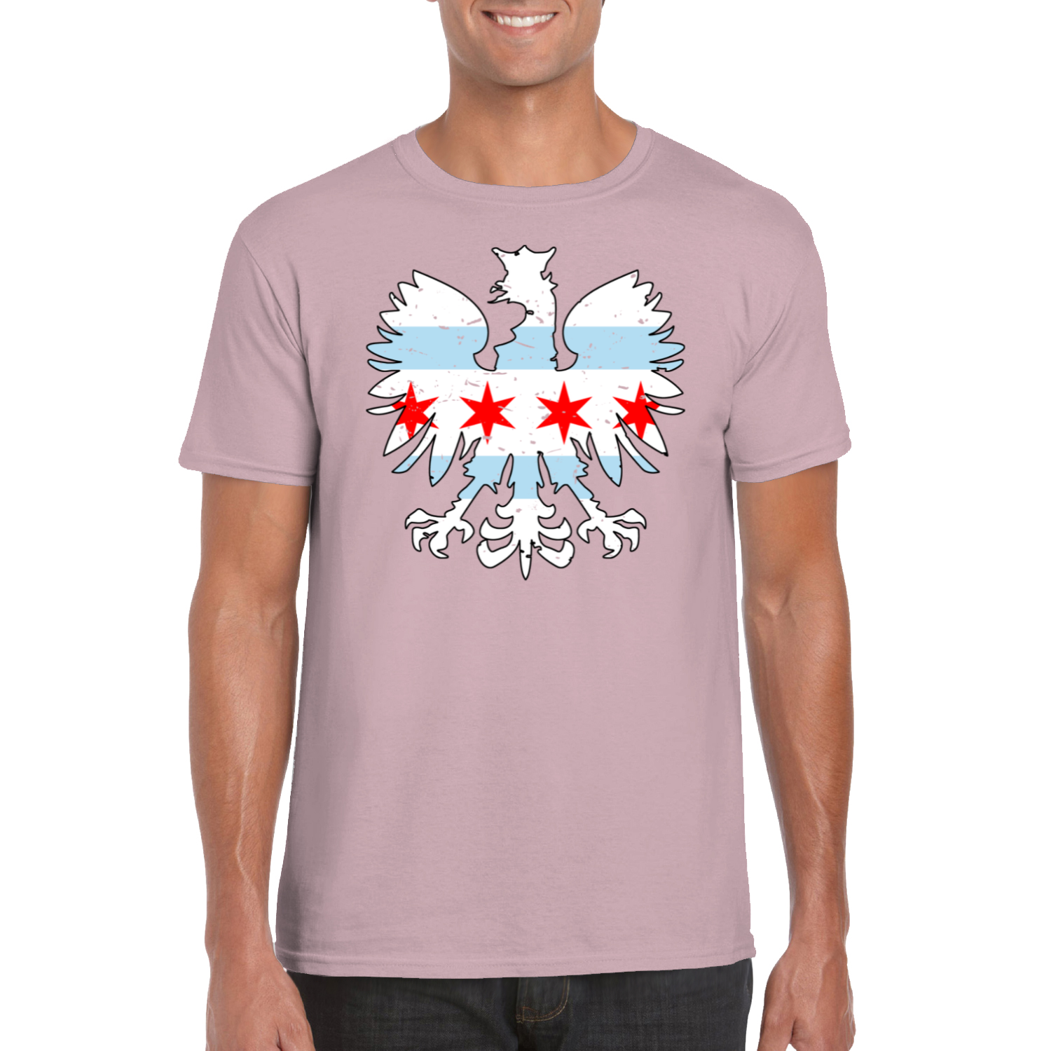 Chicago Flag Eagle T-Shirt