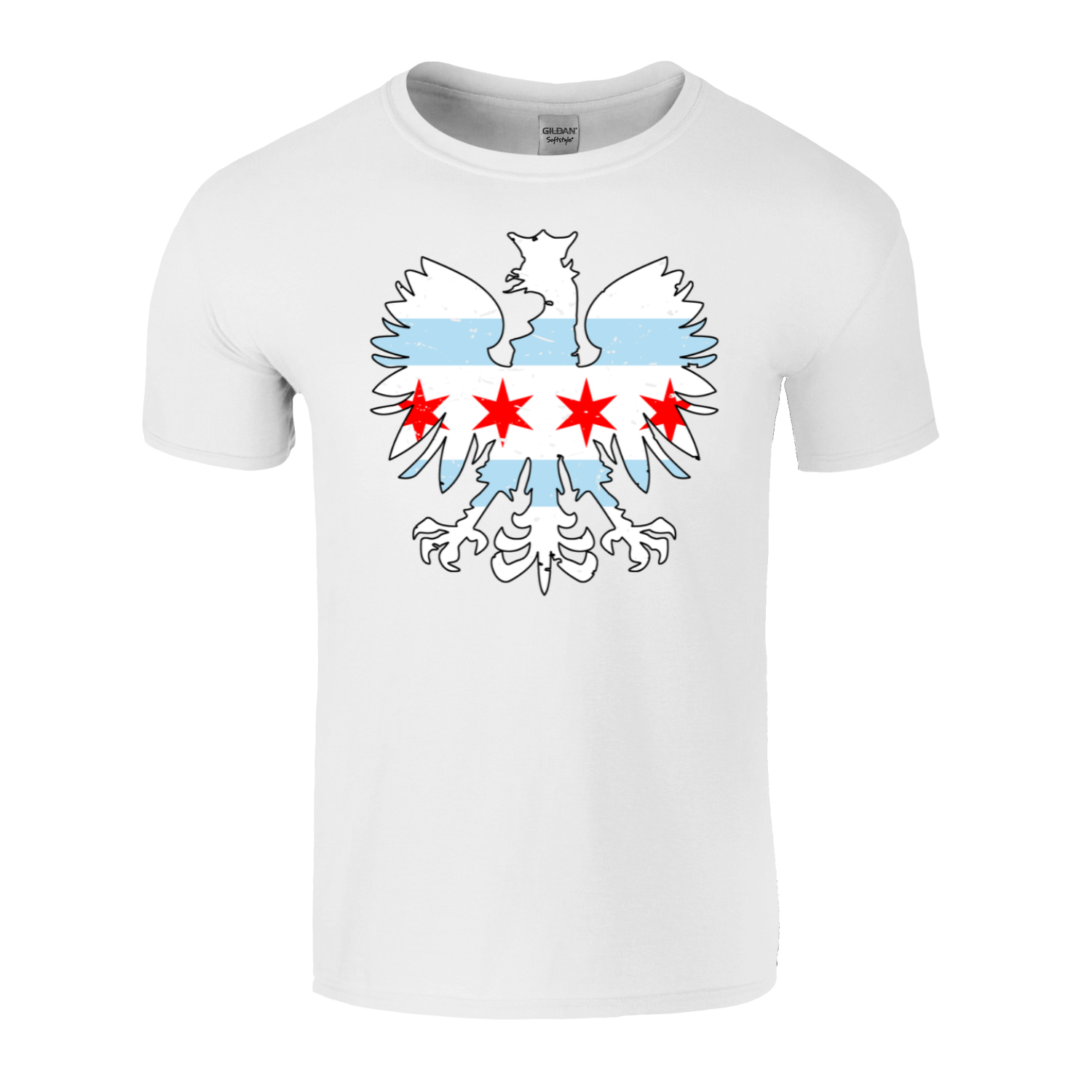 Chicago Flag Eagle T-Shirt