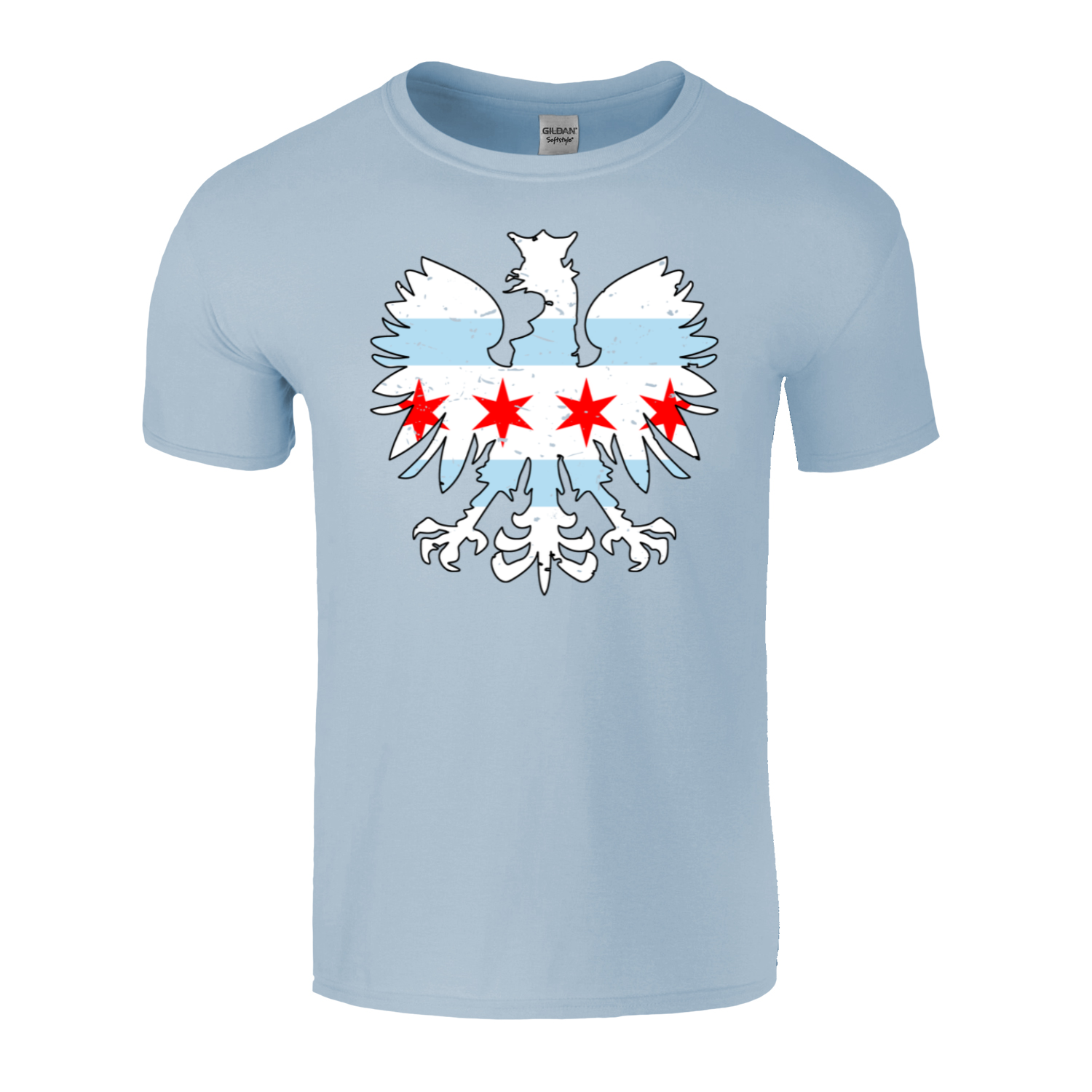 Chicago Flag Eagle T-Shirt