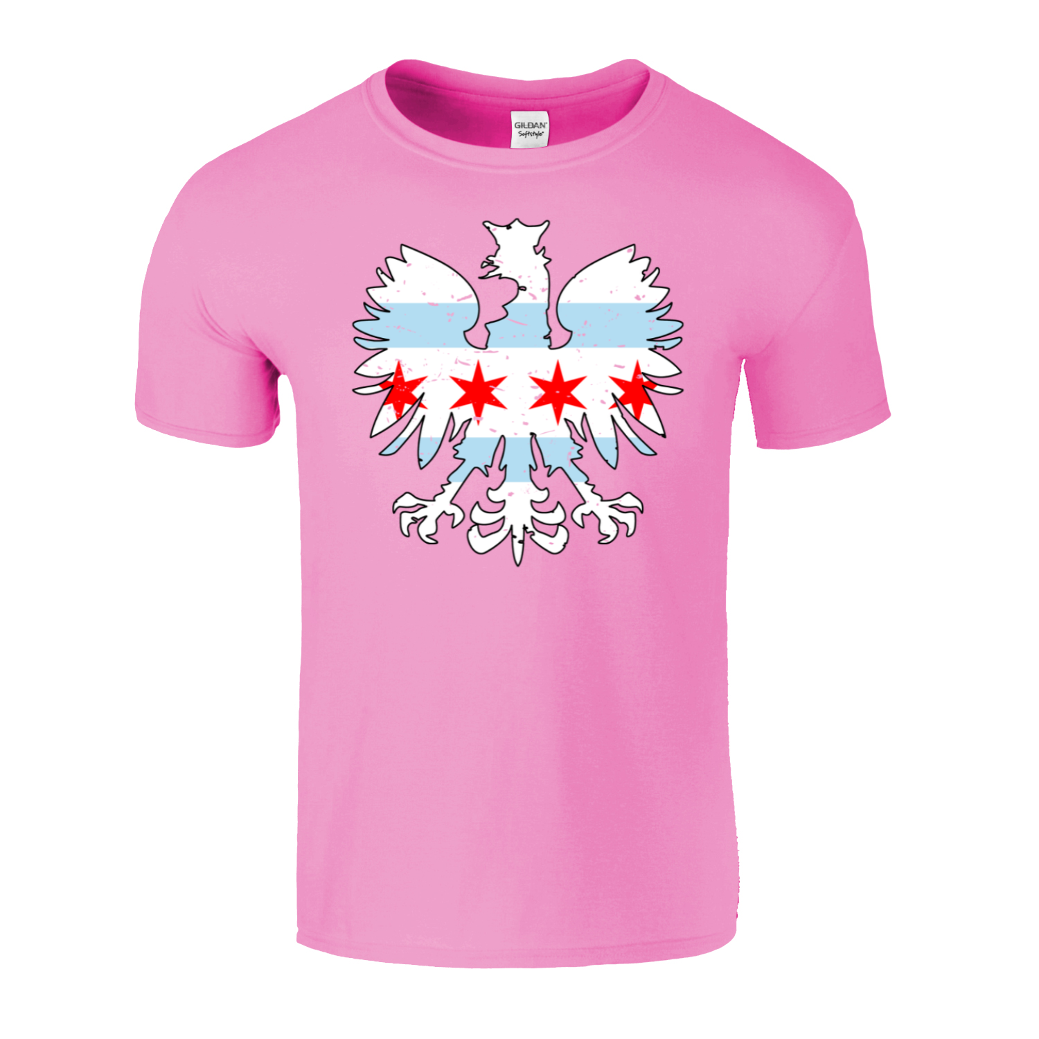 Chicago Flag Eagle T-Shirt