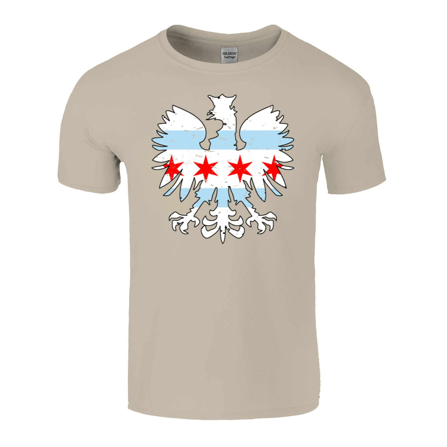 Chicago Flag Eagle T-Shirt